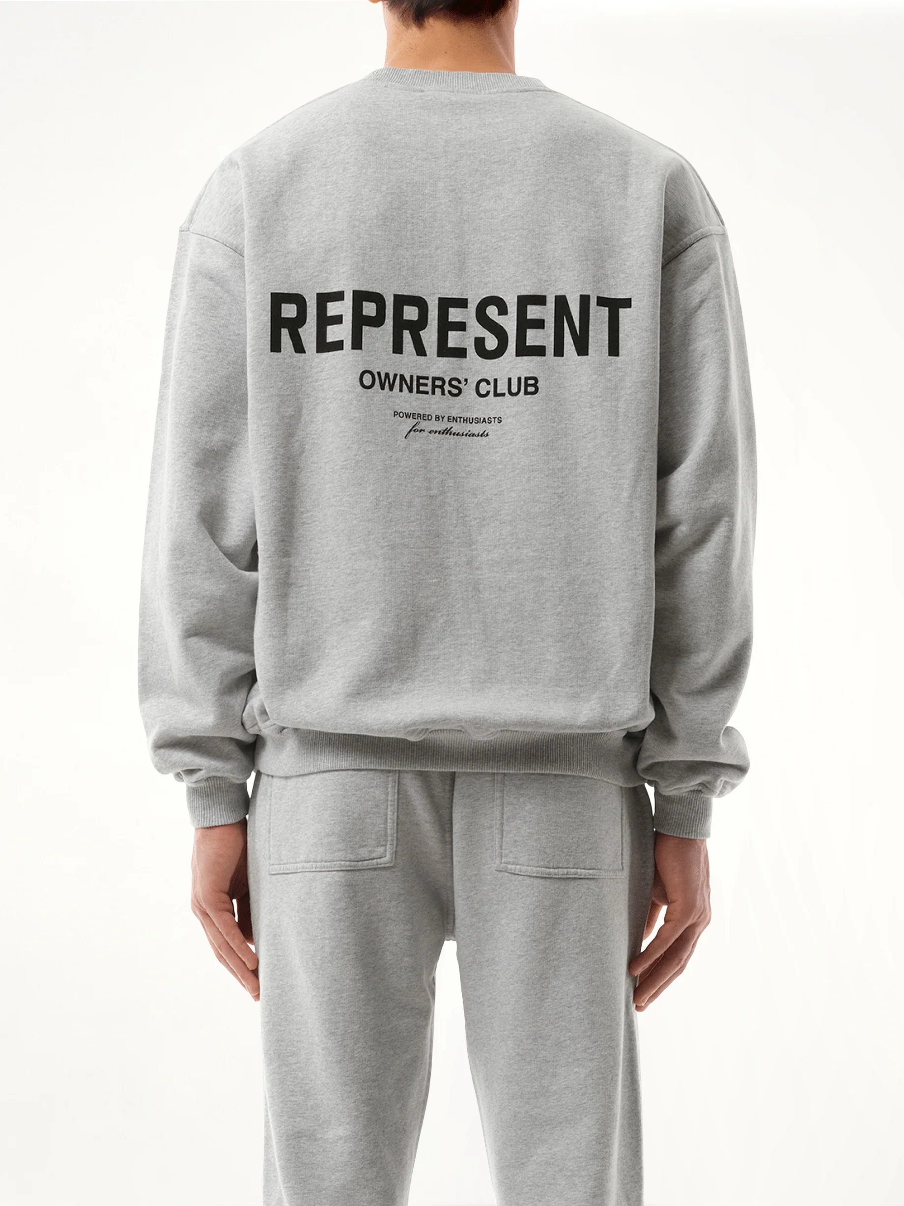 Represent Owners Club Sweatshirt in Ash Grey/Black - Image 6