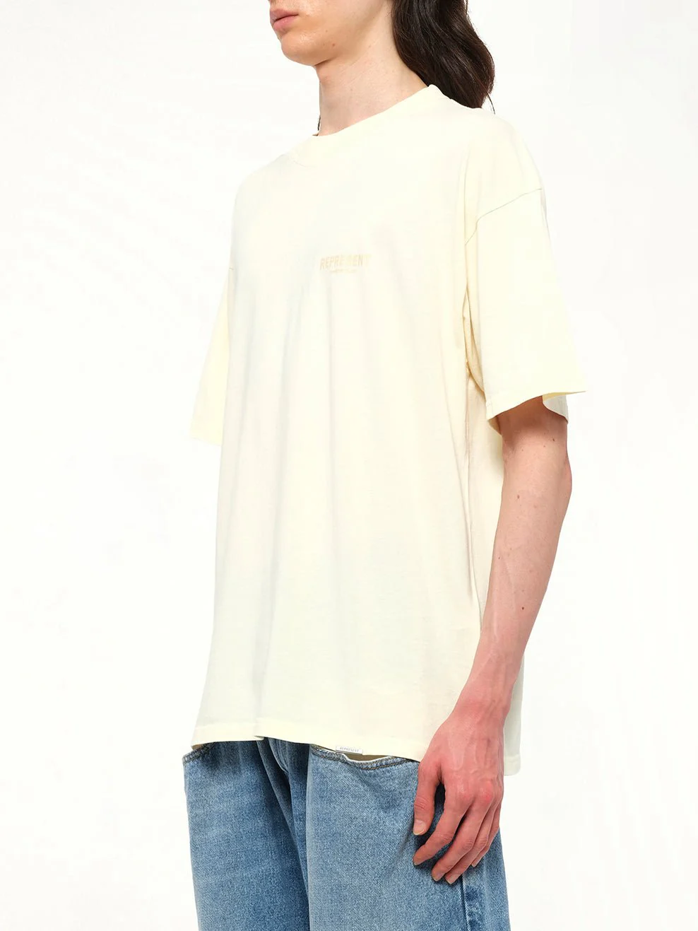 Represent Owners Club T-Shirt in Buttercream - Image 3