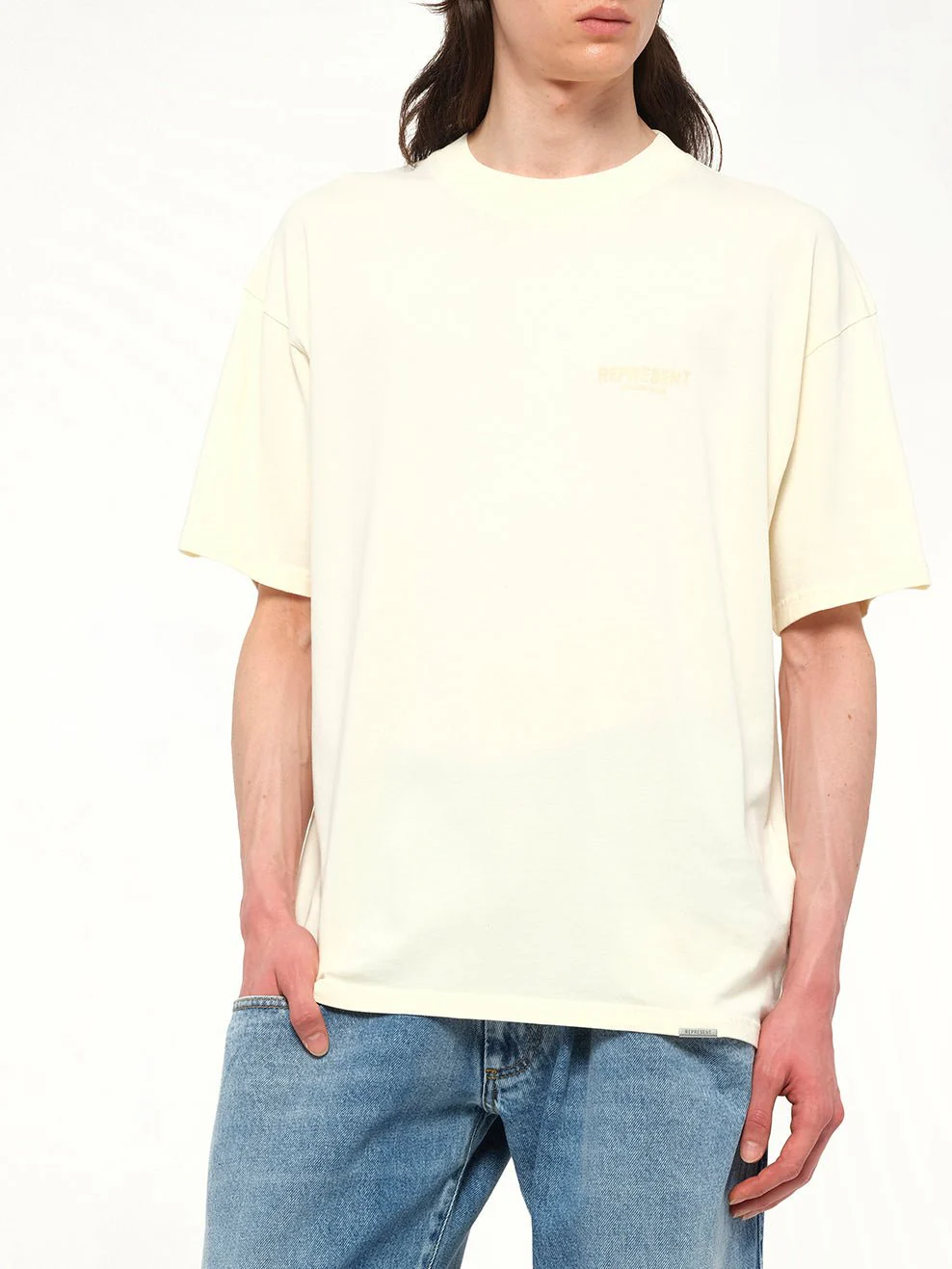 Represent Owners Club T-Shirt in Buttercream - Image 6