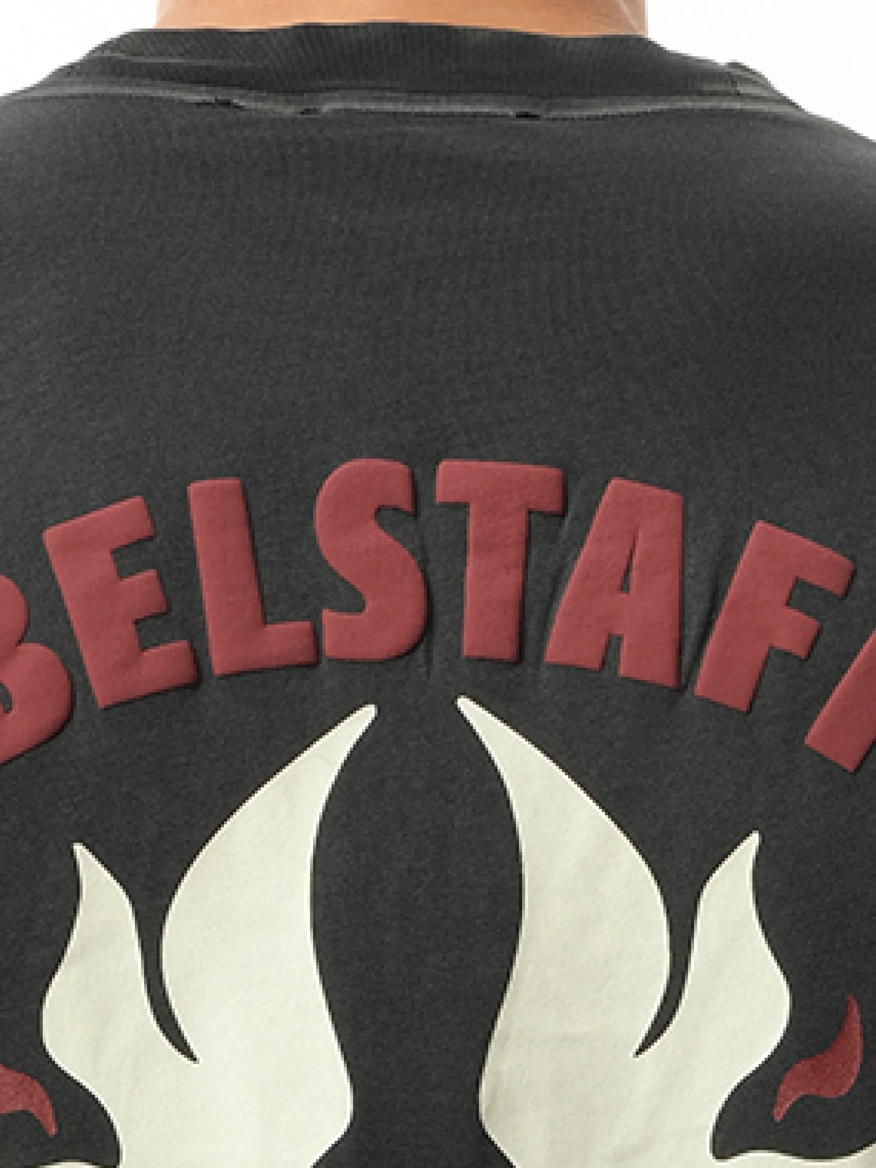 Represent X Belstaff Flame Phoenix T-Shirt in Shadow - Image 3