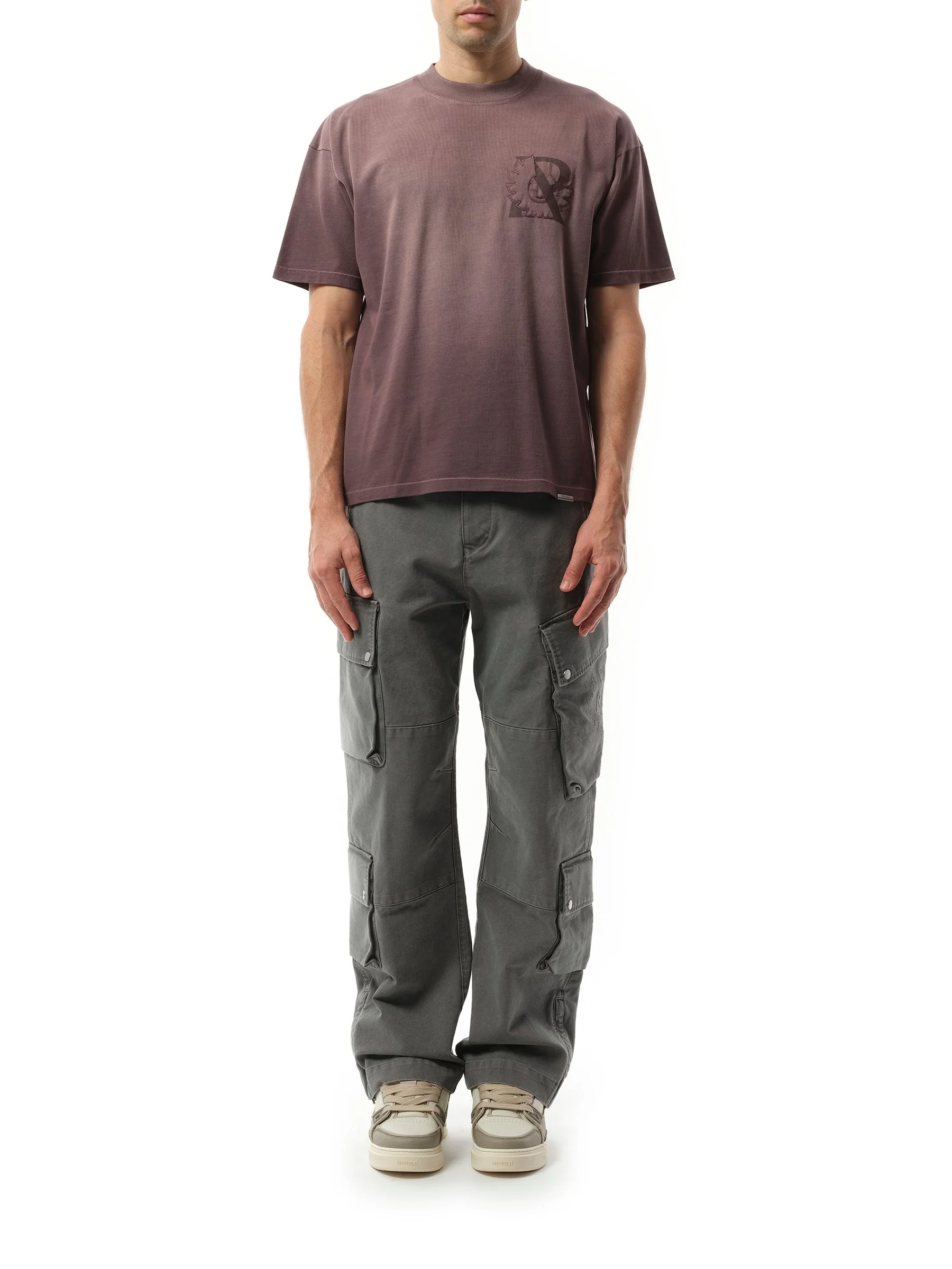 Represent X Belstaff Outline Phoenix T-Shirt in Plum - Image 4