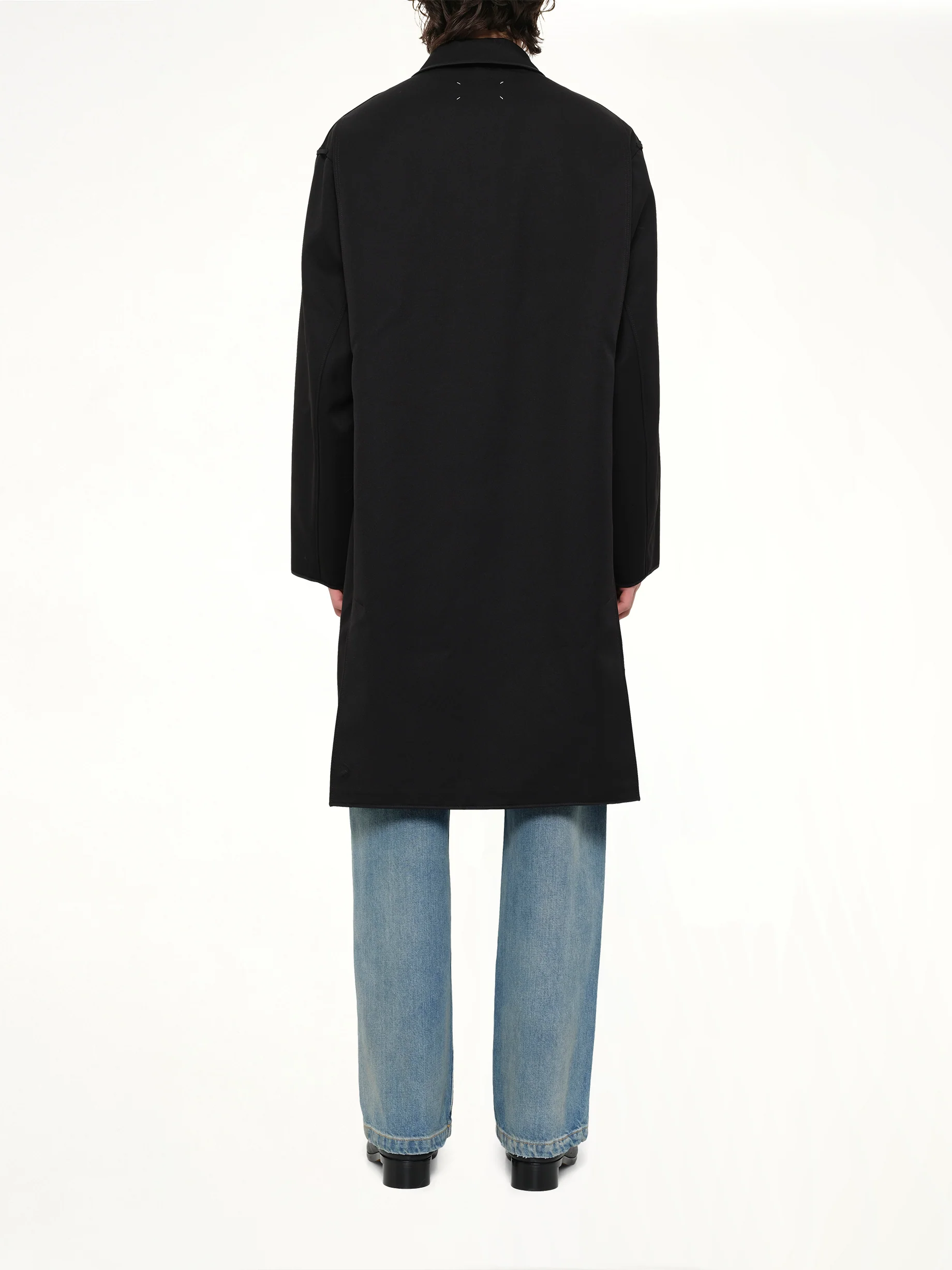 Reversible Coat in Black/Grey - Image 10
