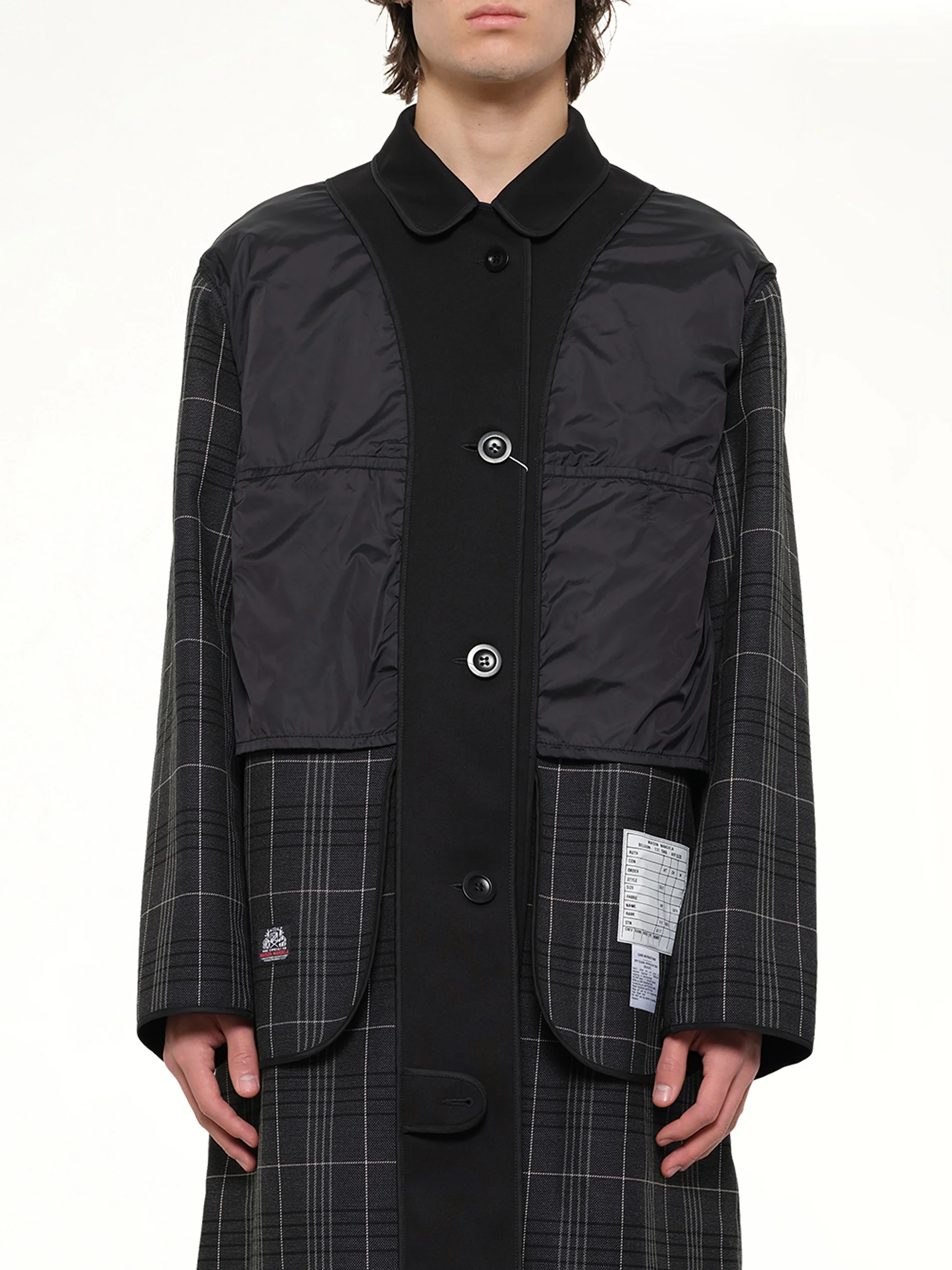 Reversible Coat in Black/Grey - Image 6