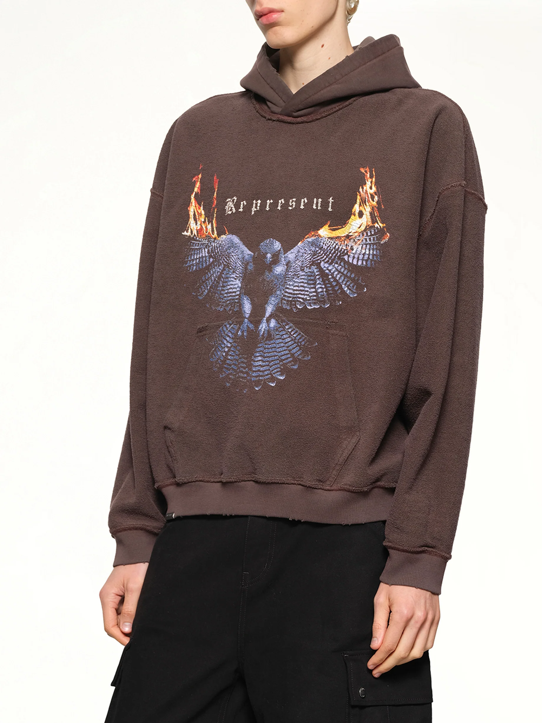 Reversible Living Legacy Falcon Hoodie in Nero - Image 13