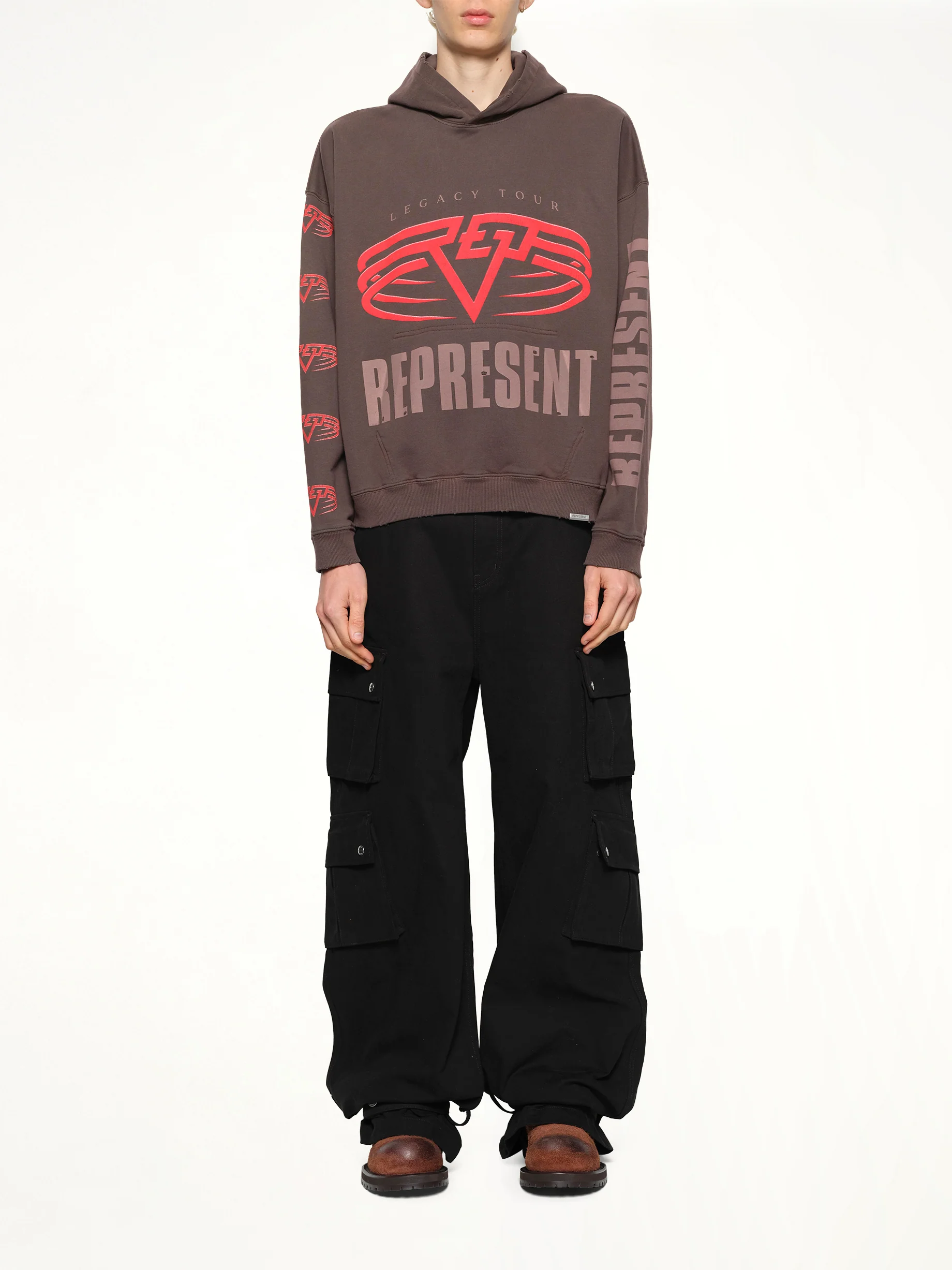 Reversible Living Legacy Falcon Hoodie in Nero - Image 7