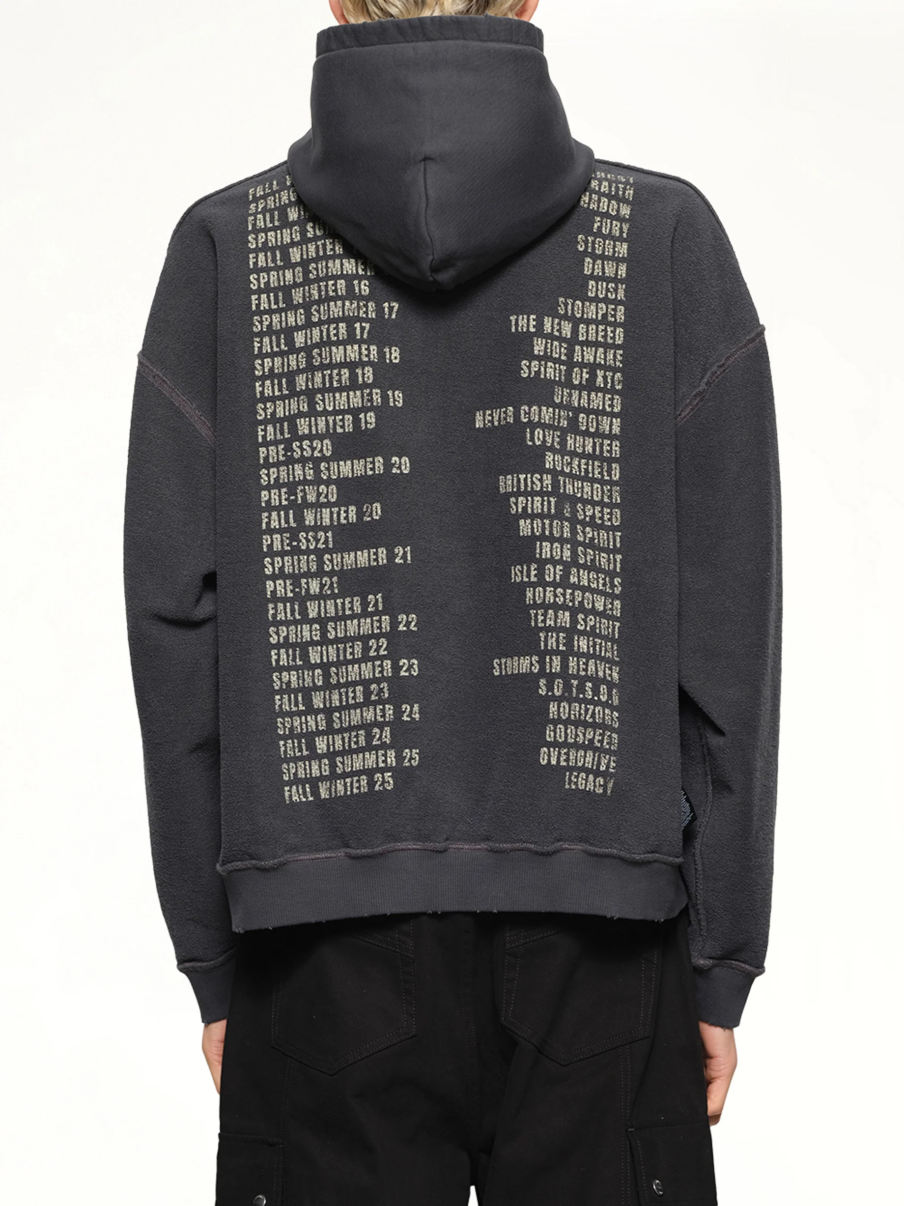 Reversible Living Legacy Falcon Hoodie in Sun Fade Grey - Image 12