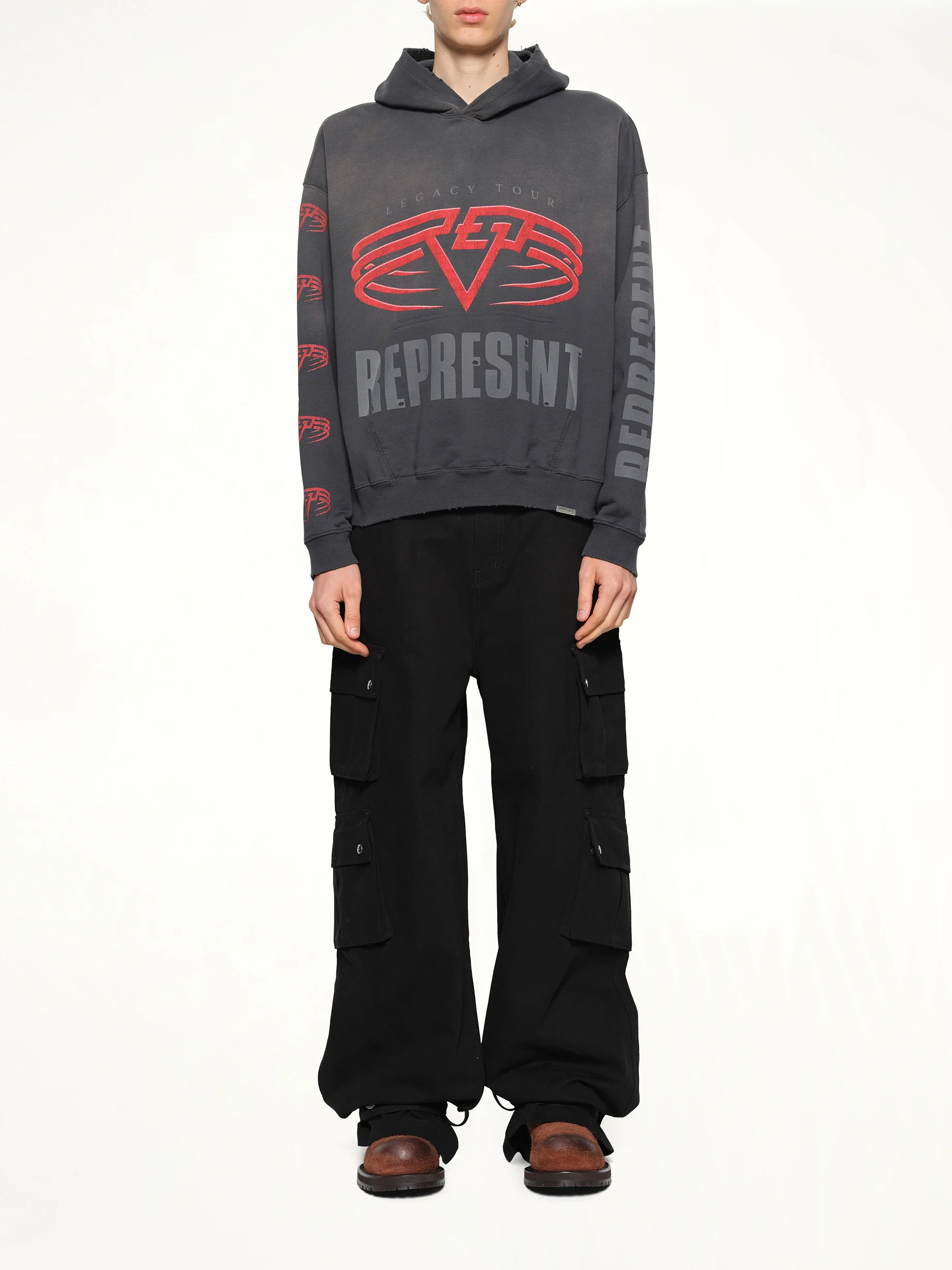 Reversible Living Legacy Falcon Hoodie in Sun Fade Grey - Image 7