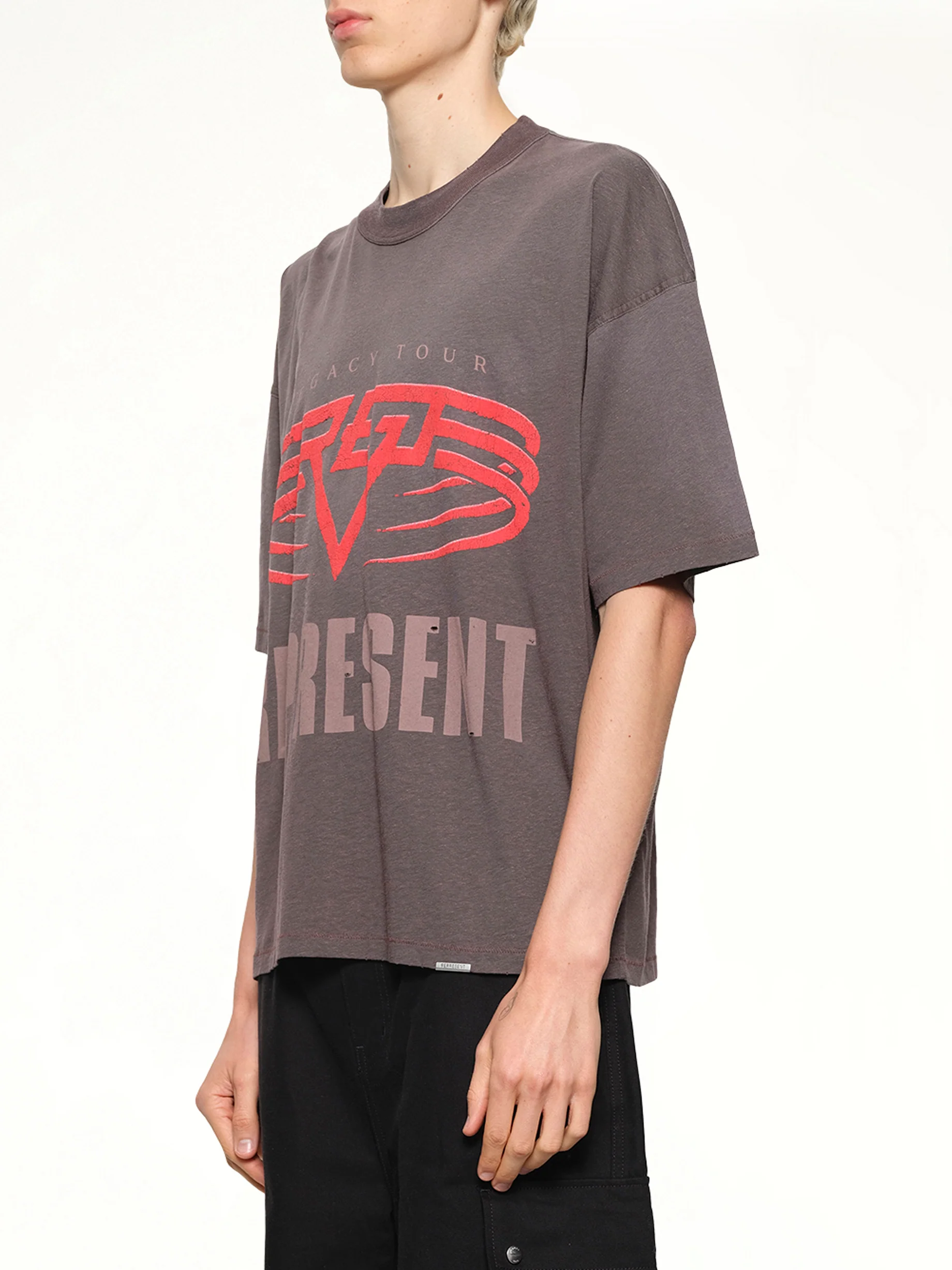 Reversible Living Legacy Falcon T-Shirt in Nero - Image 3
