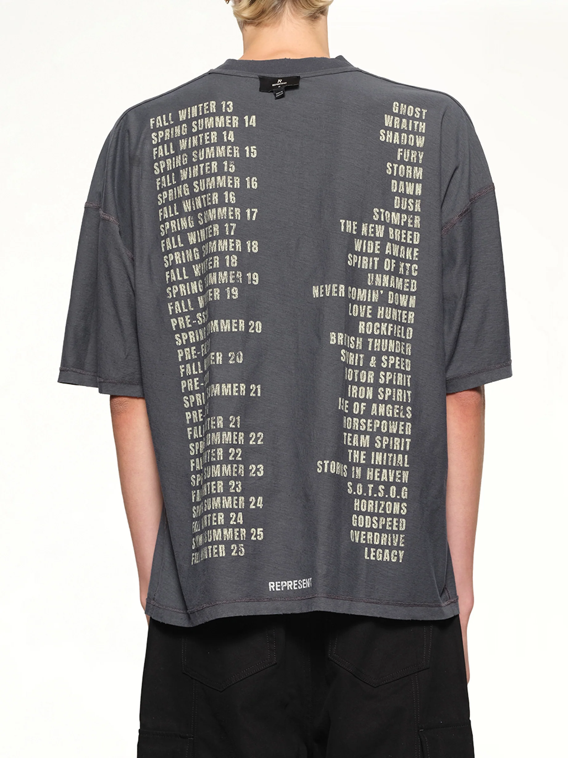 Reversible Living Legacy Falcon T-Shirt in Sun Fade Grey - Image 12