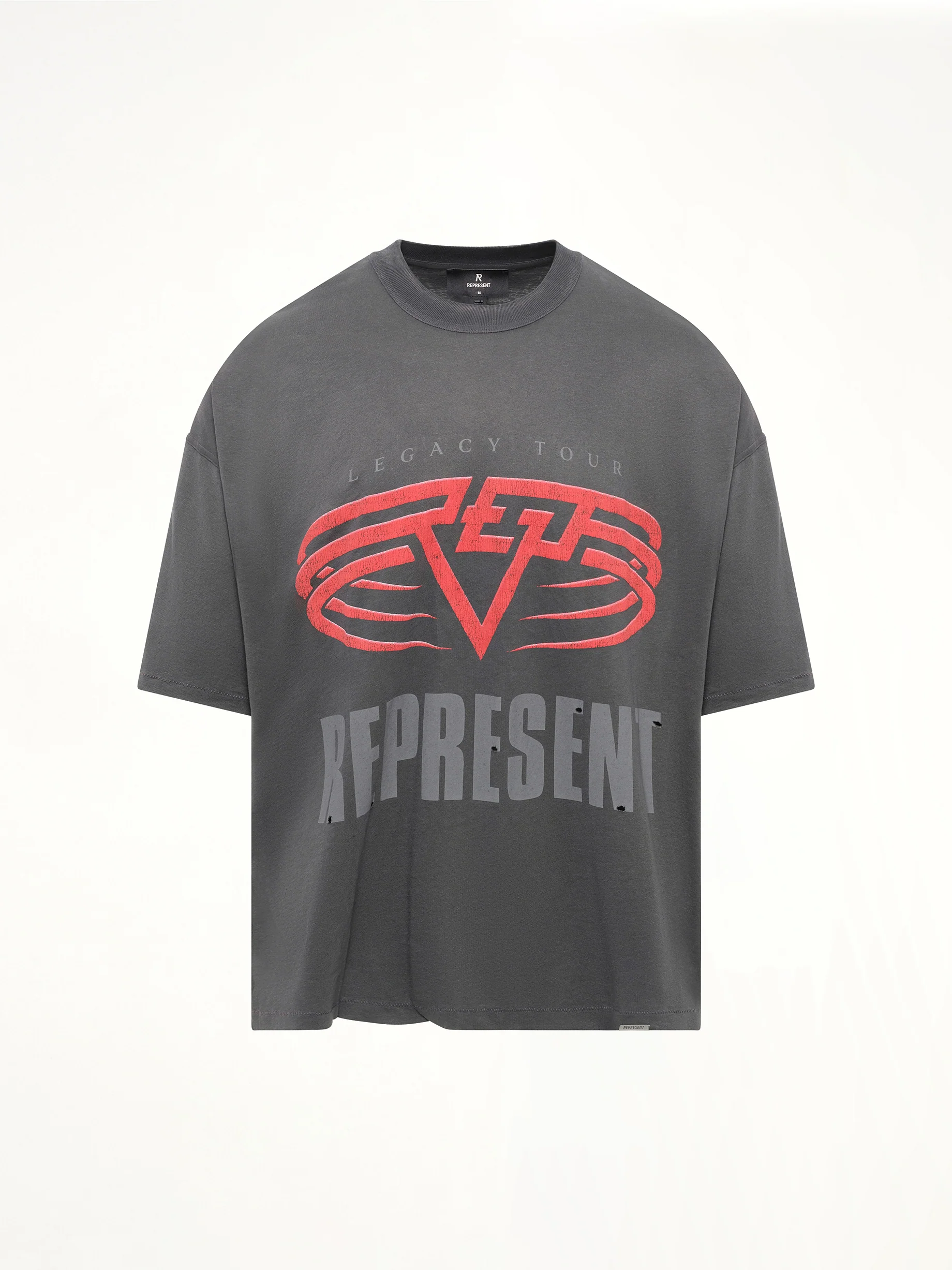 Reversible Living Legacy Falcon T-Shirt in Sun Fade Grey - Image 2