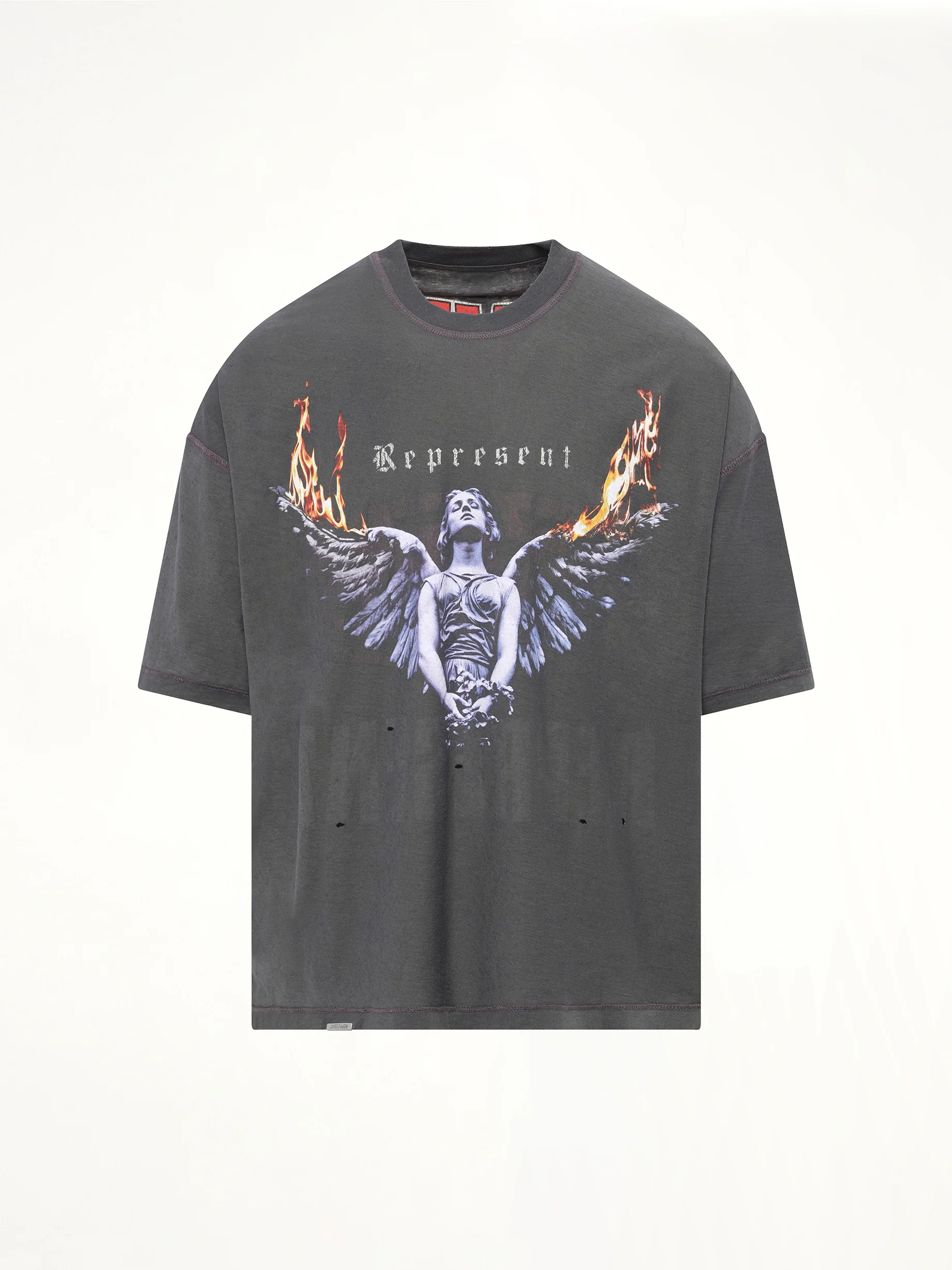 Reversible Living Legacy Falcon T-Shirt in Sun Fade Grey - Image 9