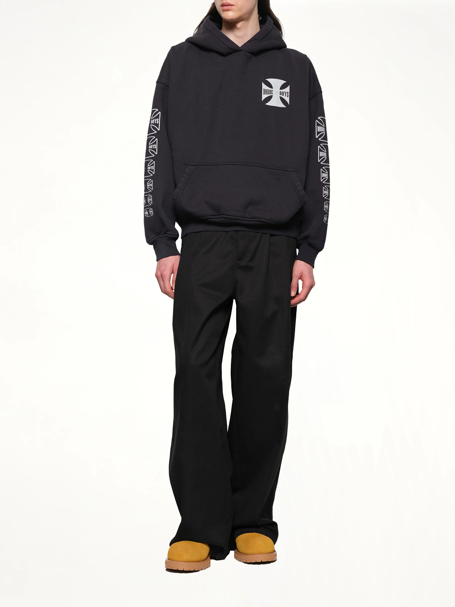 Rhude Boys Hoodie in Vintage Black - Image 4