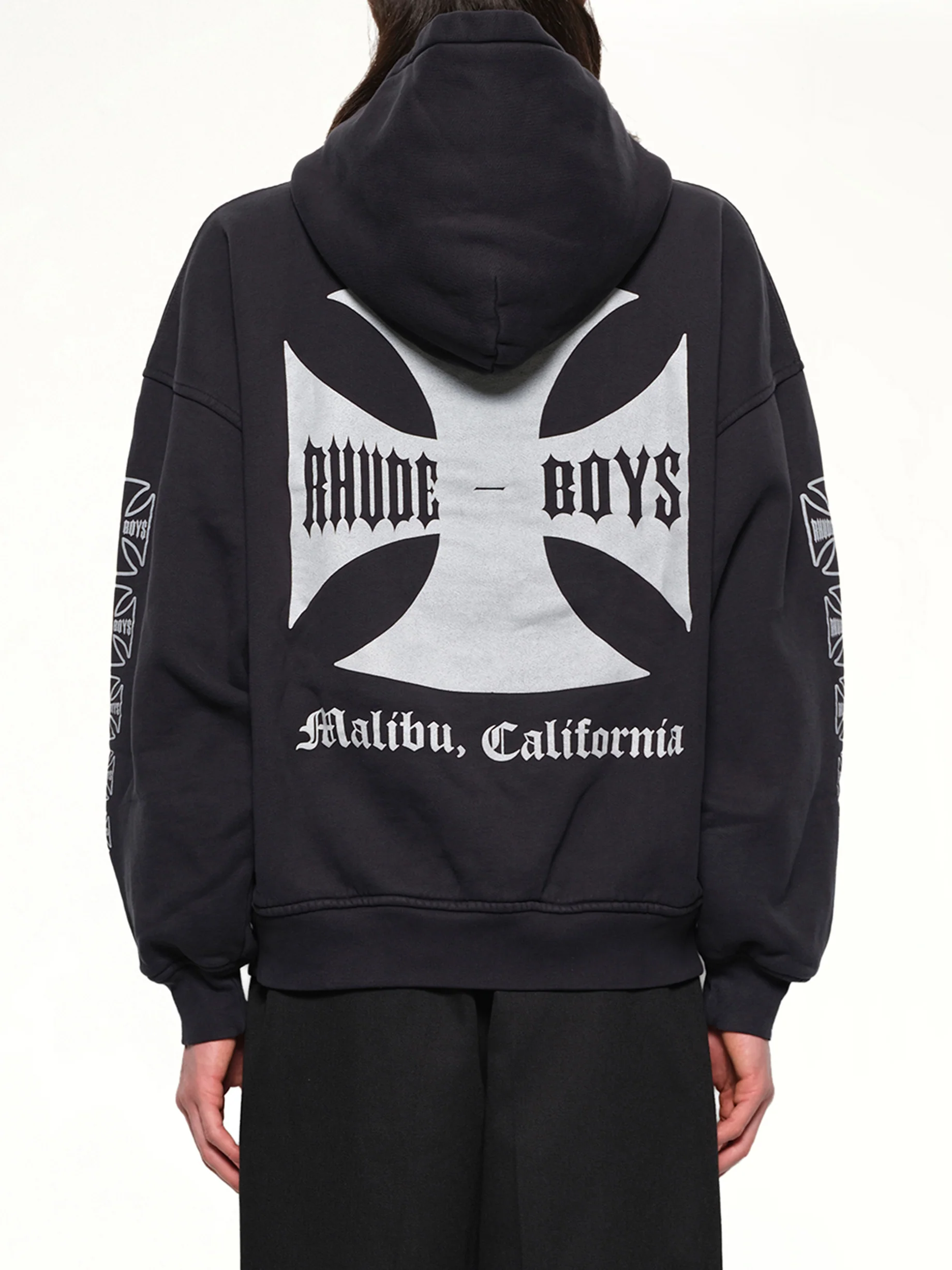 Rhude Boys Hoodie in Vintage Black - Image 5
