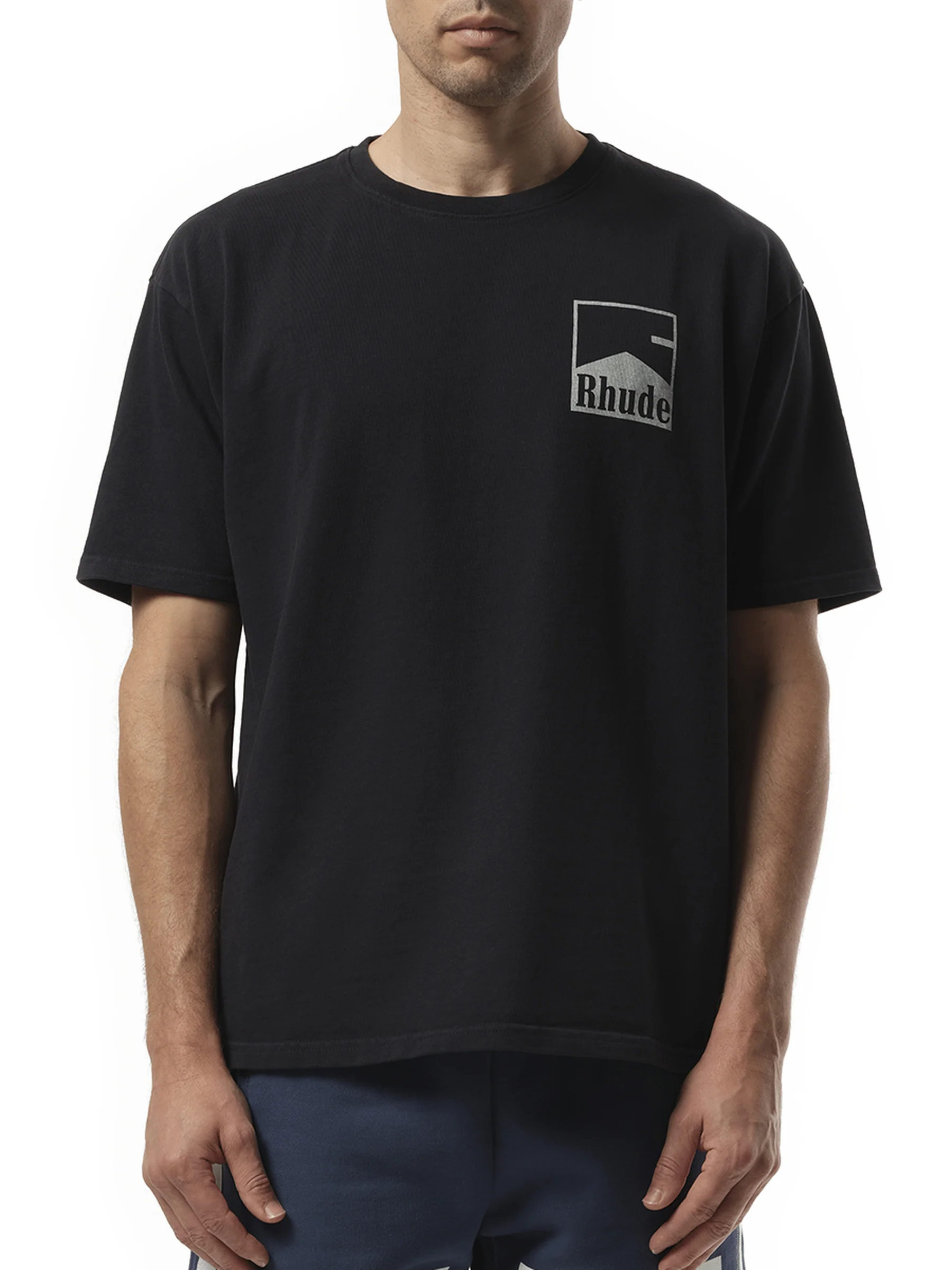 Rhude Chevron T-Shirt in Vintage Black