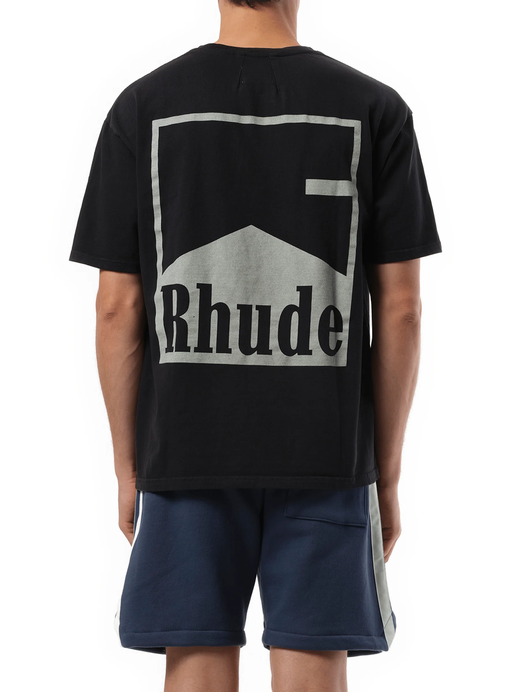 Rhude Chevron T-Shirt in Vintage Black - Image 6