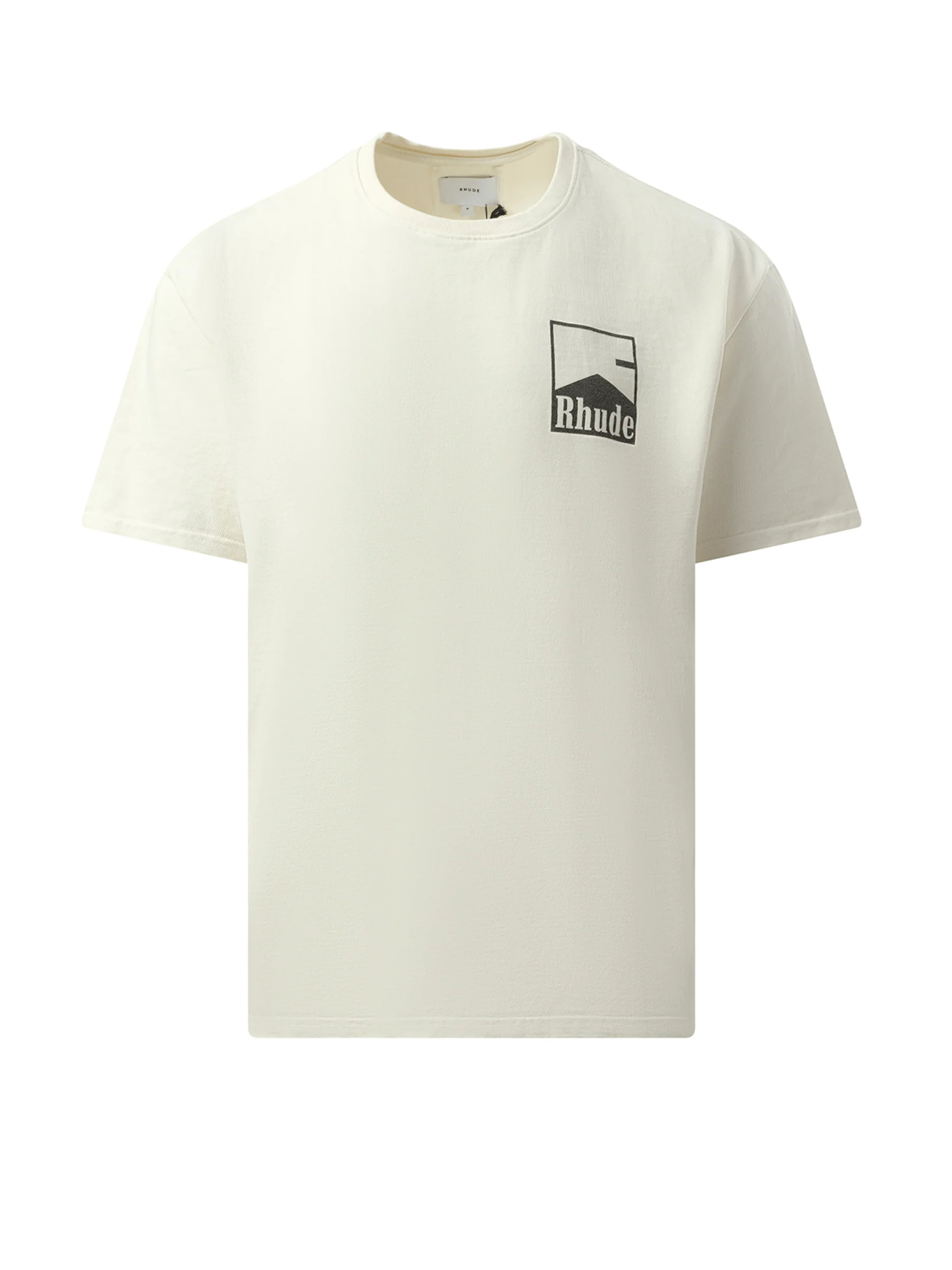 Rhude Chevron T-Shirt in Vintage White - Image 2