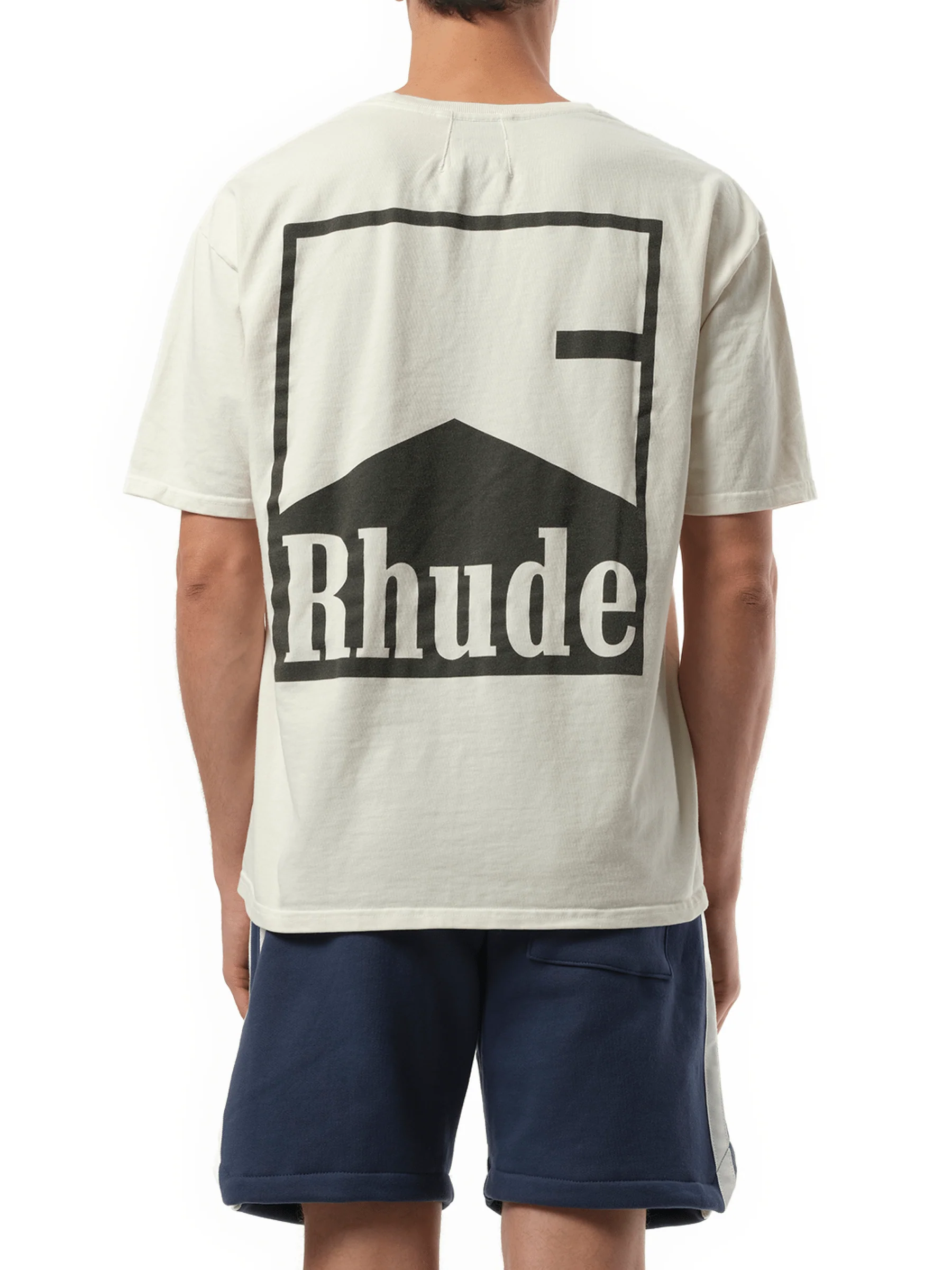 Rhude Chevron T-Shirt in Vintage White - Image 6