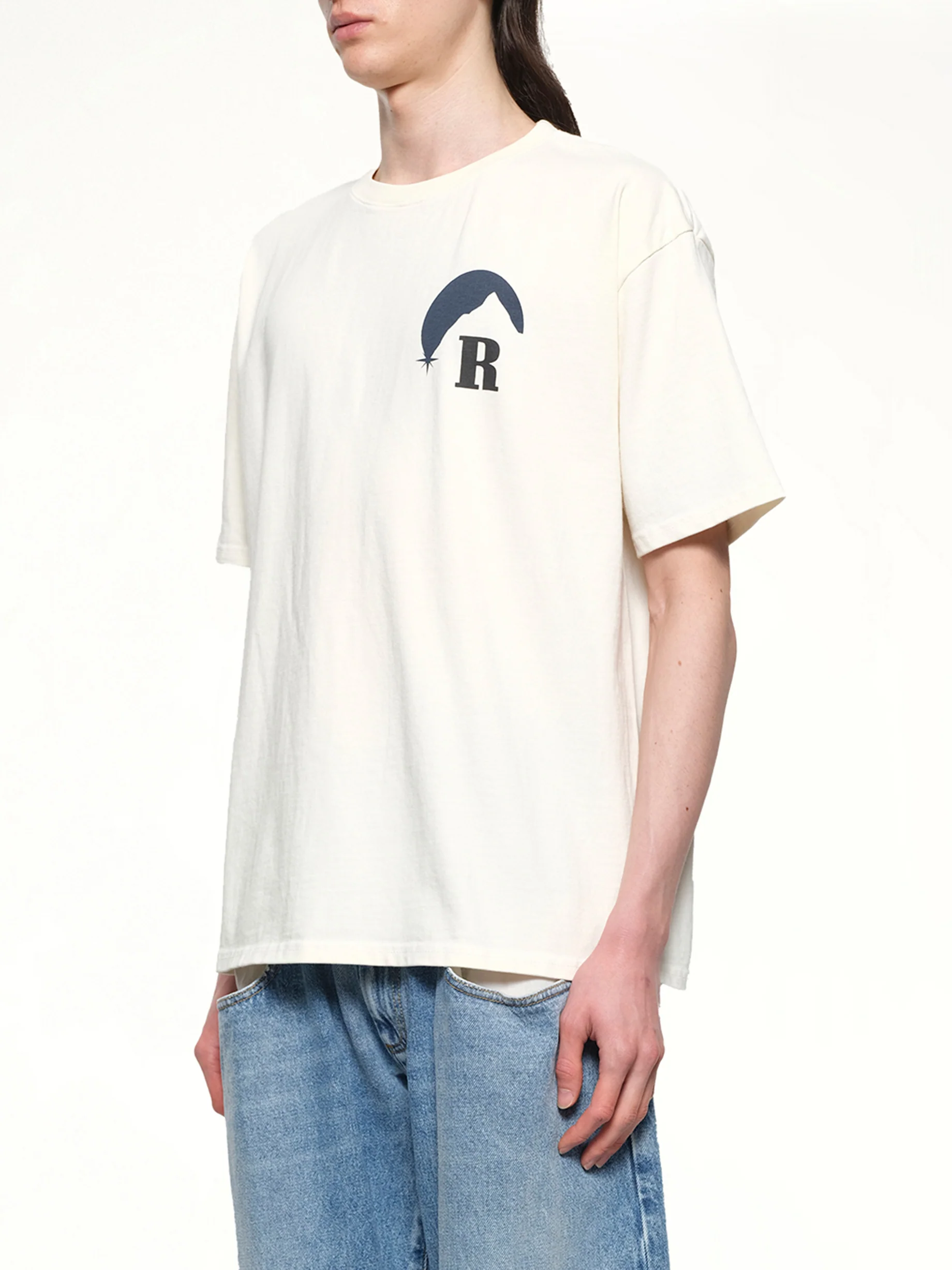 Rhude Moonlight T-Shirt in Vintage White - Image 3