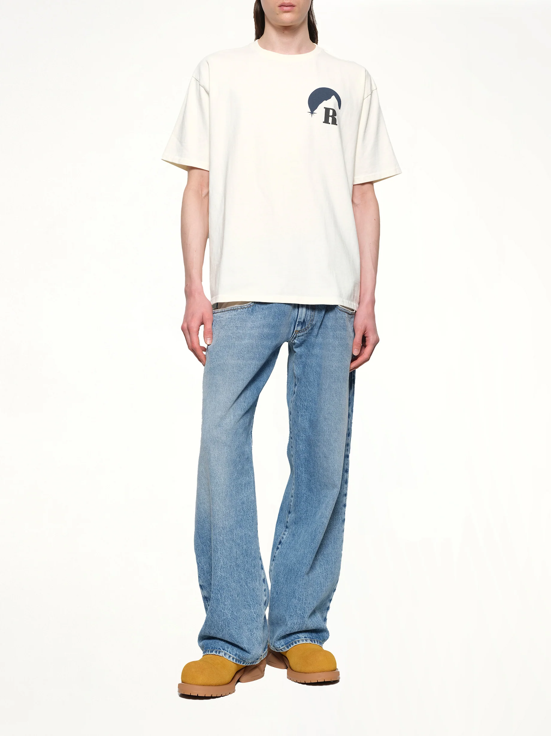 Rhude Moonlight T-Shirt in Vintage White - Image 4