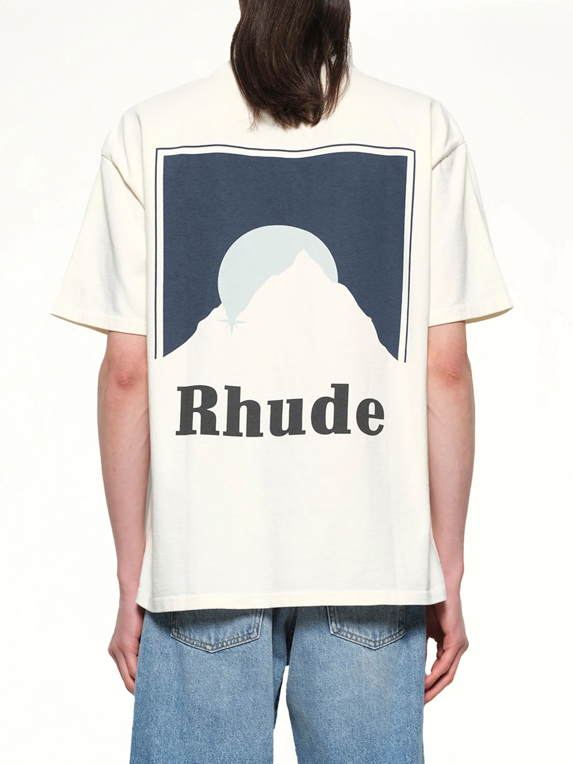 Rhude Moonlight T-Shirt in Vintage White - Image 5