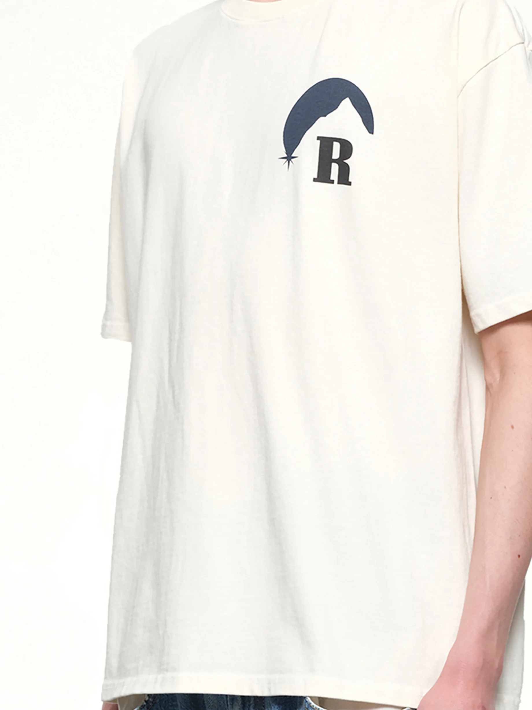 Rhude Moonlight T-Shirt in Vintage White - Image 6