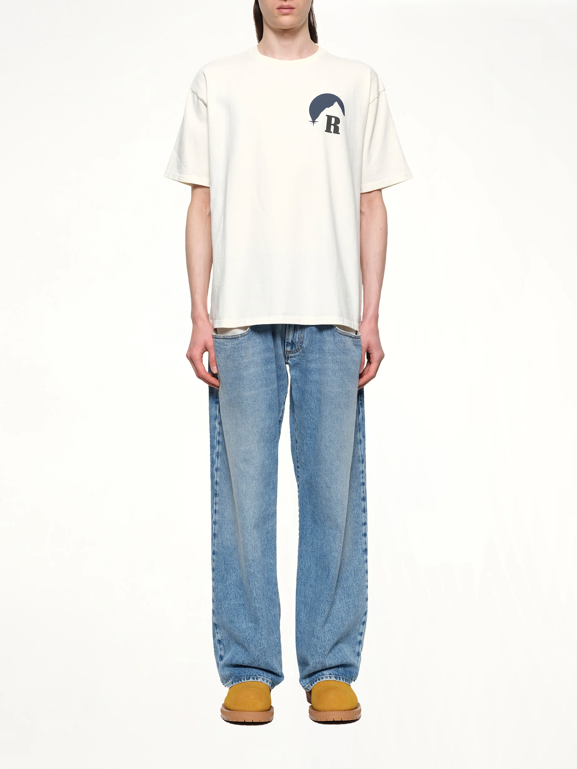 Rhude Moonlight T-Shirt in Vintage White - Image 7