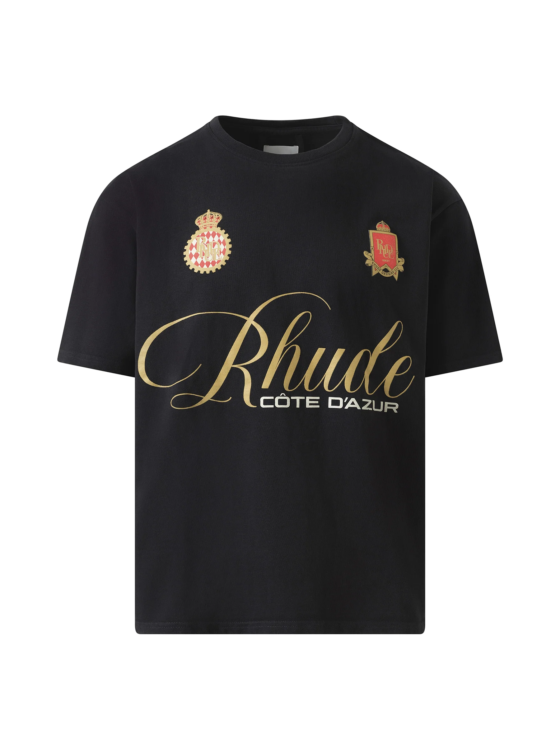 Rhude Script-Crest T-Shirt in Vintage Black - Image 2