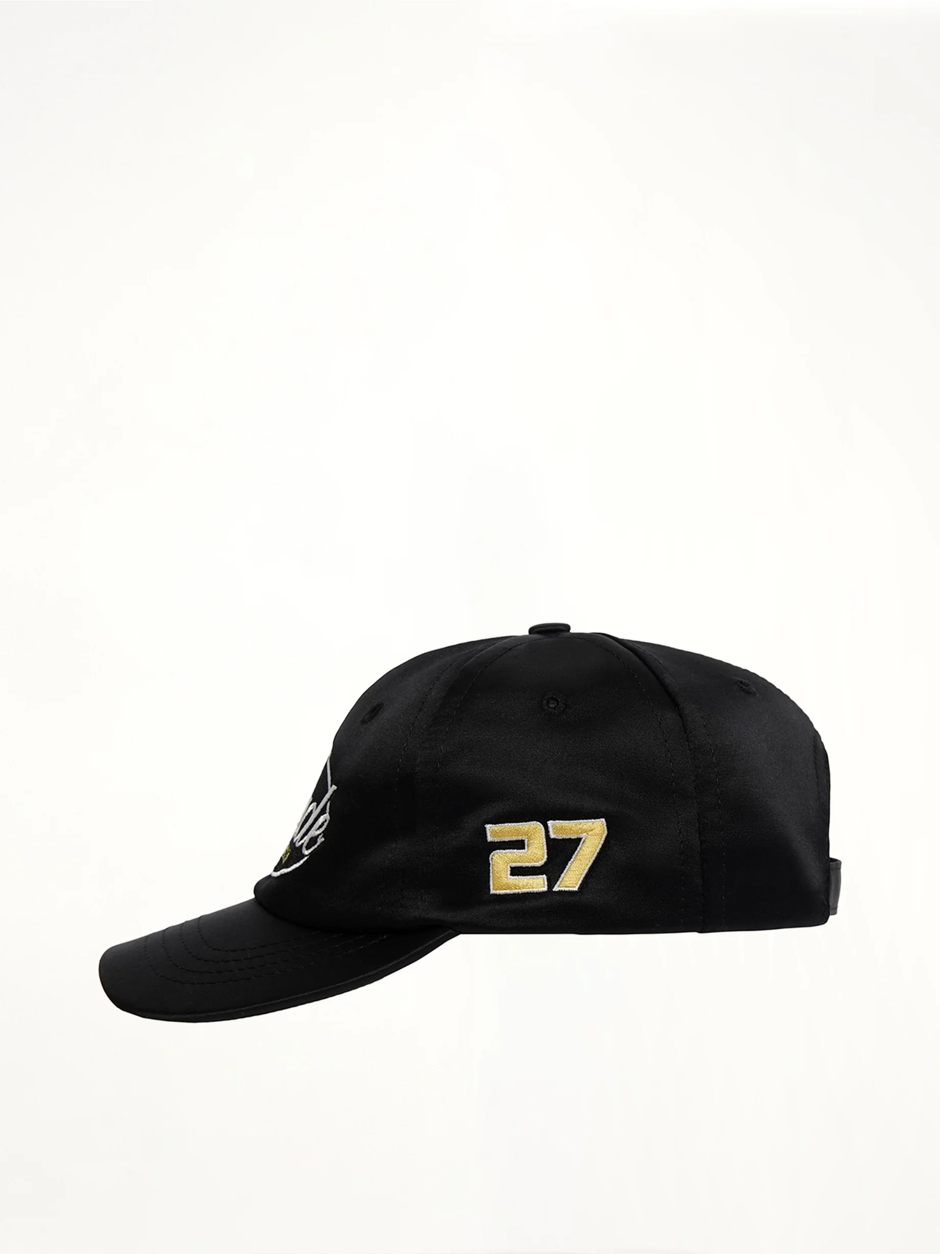 Rhude Sports Club Curved Brim Hat in Black - Image 2