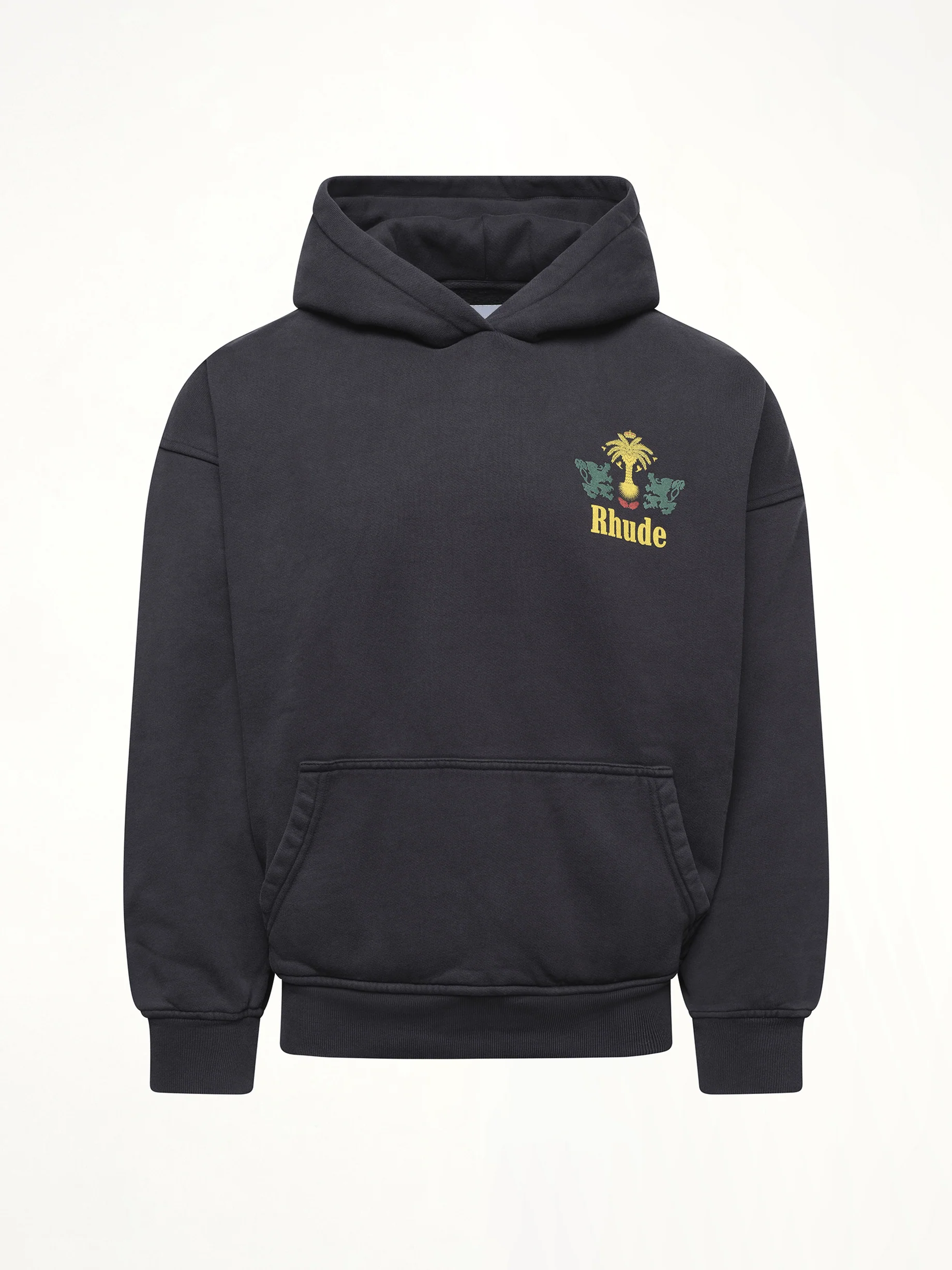 Rhude Tabaco Hoodie in Vintage Black - Image 2