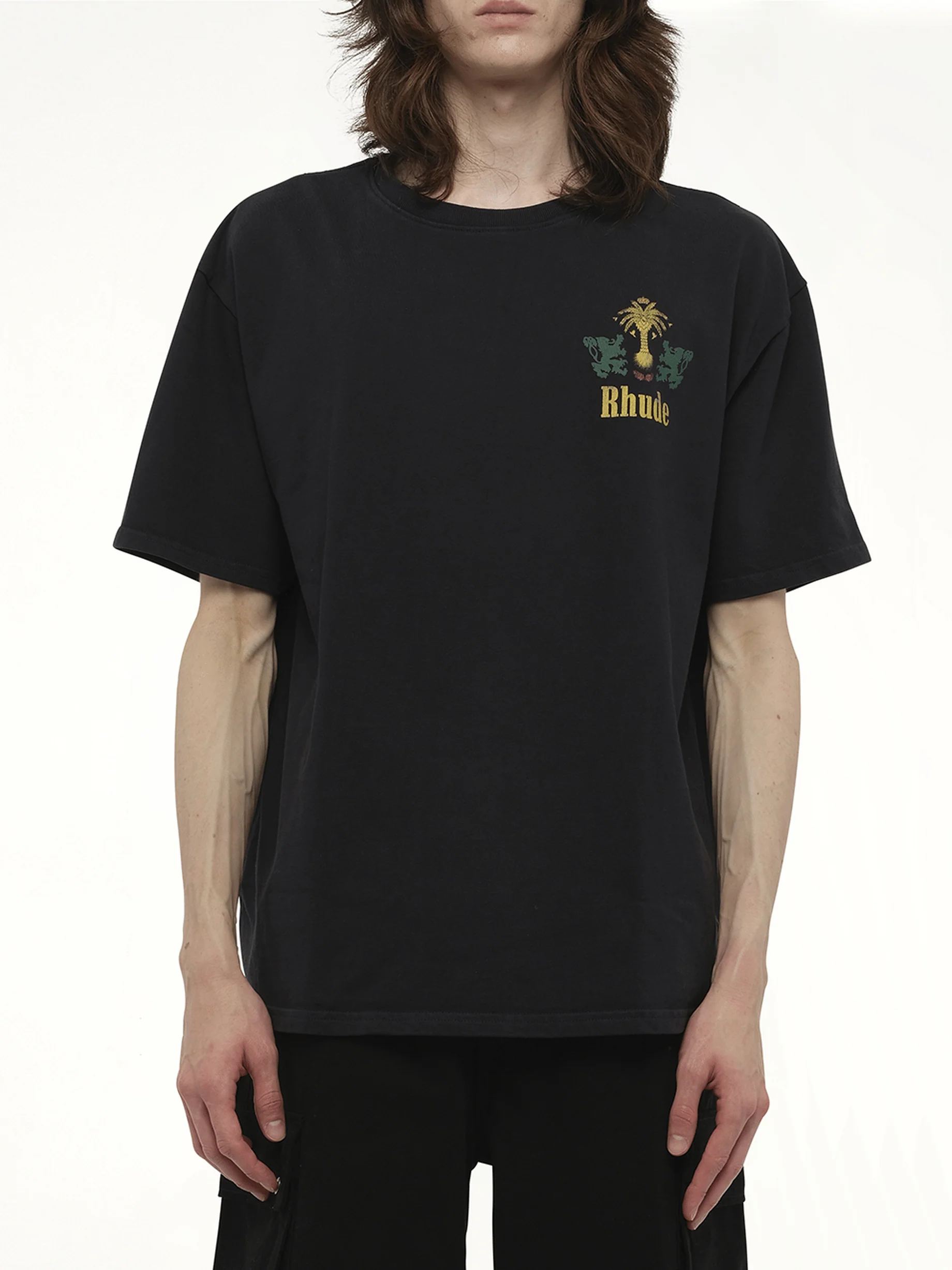 Rhude Tabaco T-Shirt in Vintage Black