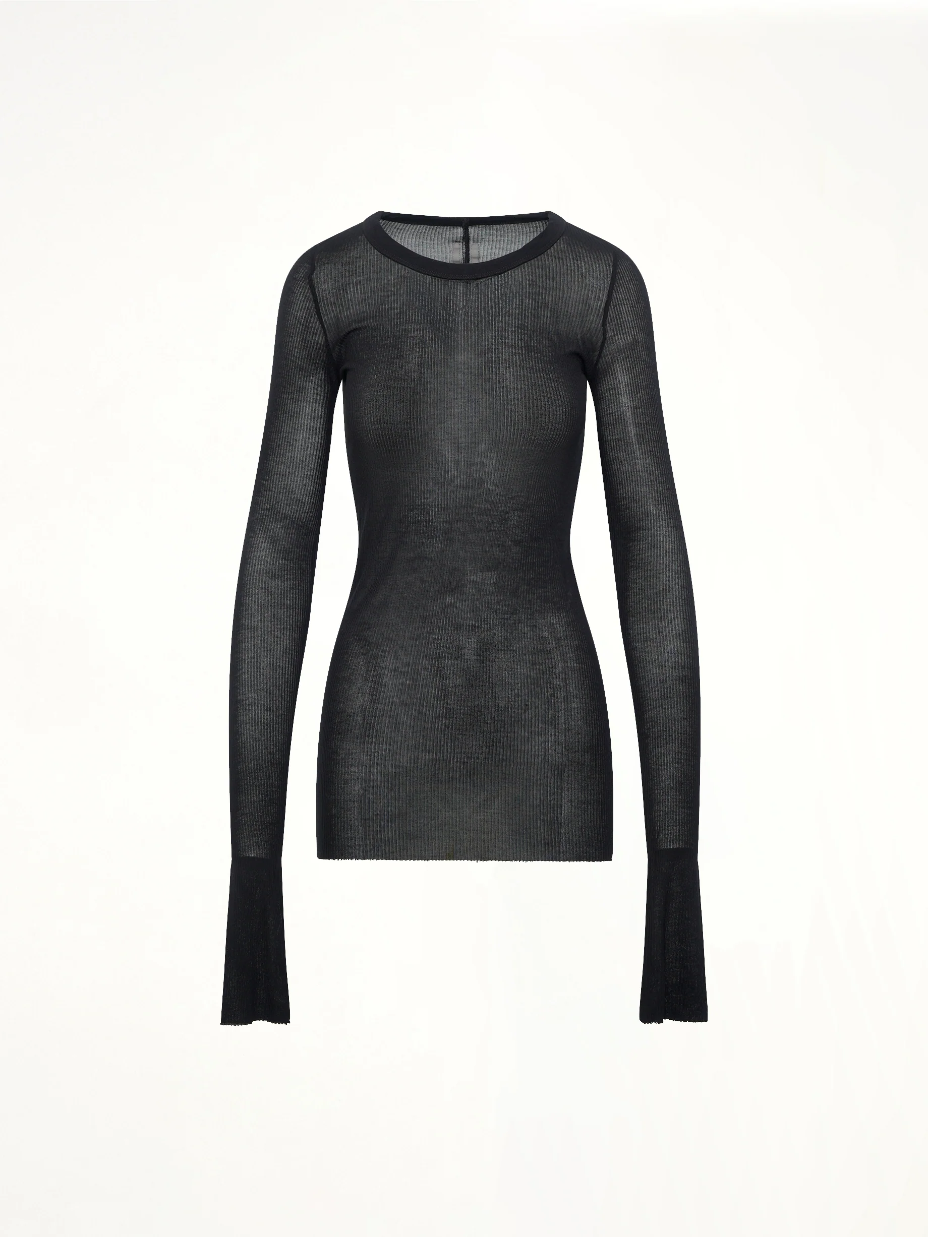 Rib LS T in Black - Image 2