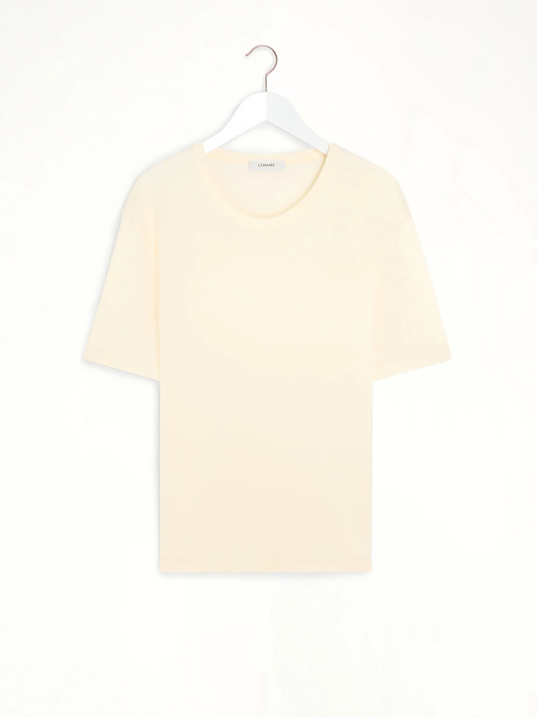 Rib SS T-Shirt in Light Cream - Image 2