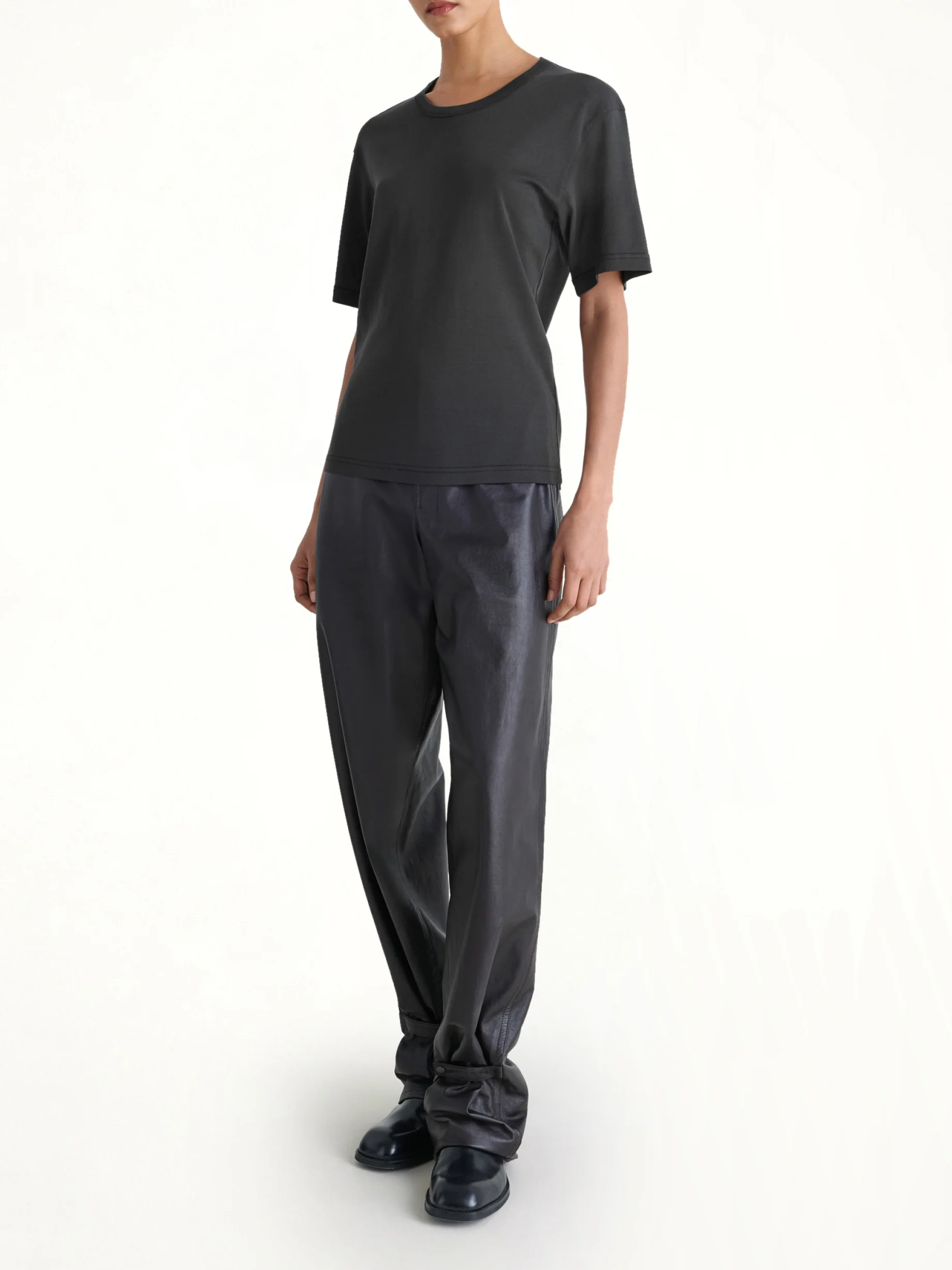 Rib SS T-Shirt in Squid Ink - Image 3