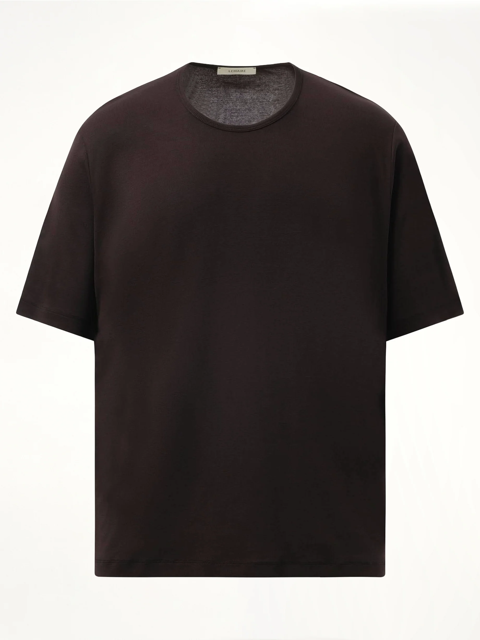 Rib U Neck T-Shirt in Squid Ink - Image 2