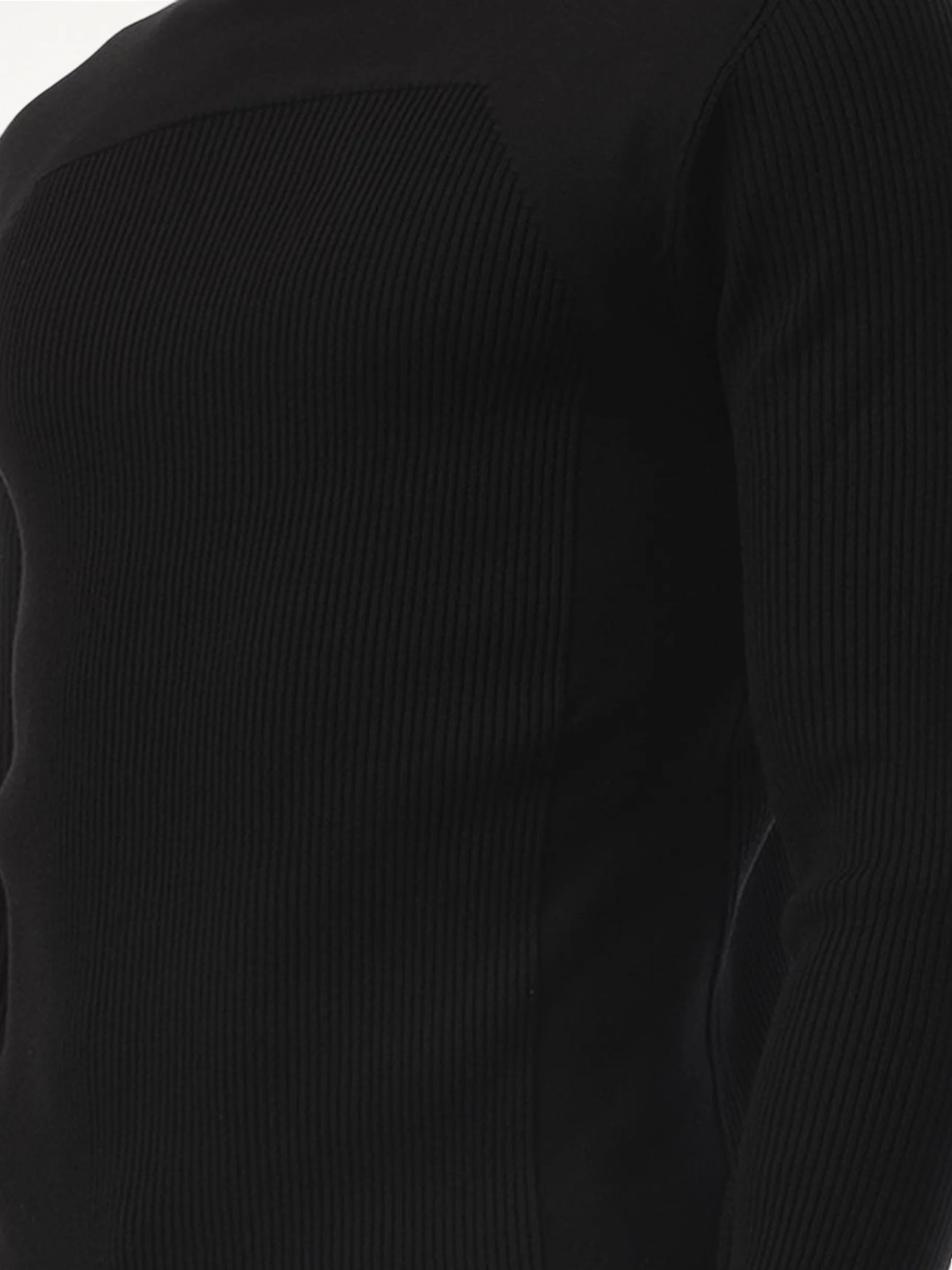 Ribbed Geo Sweater in Black - Image 3