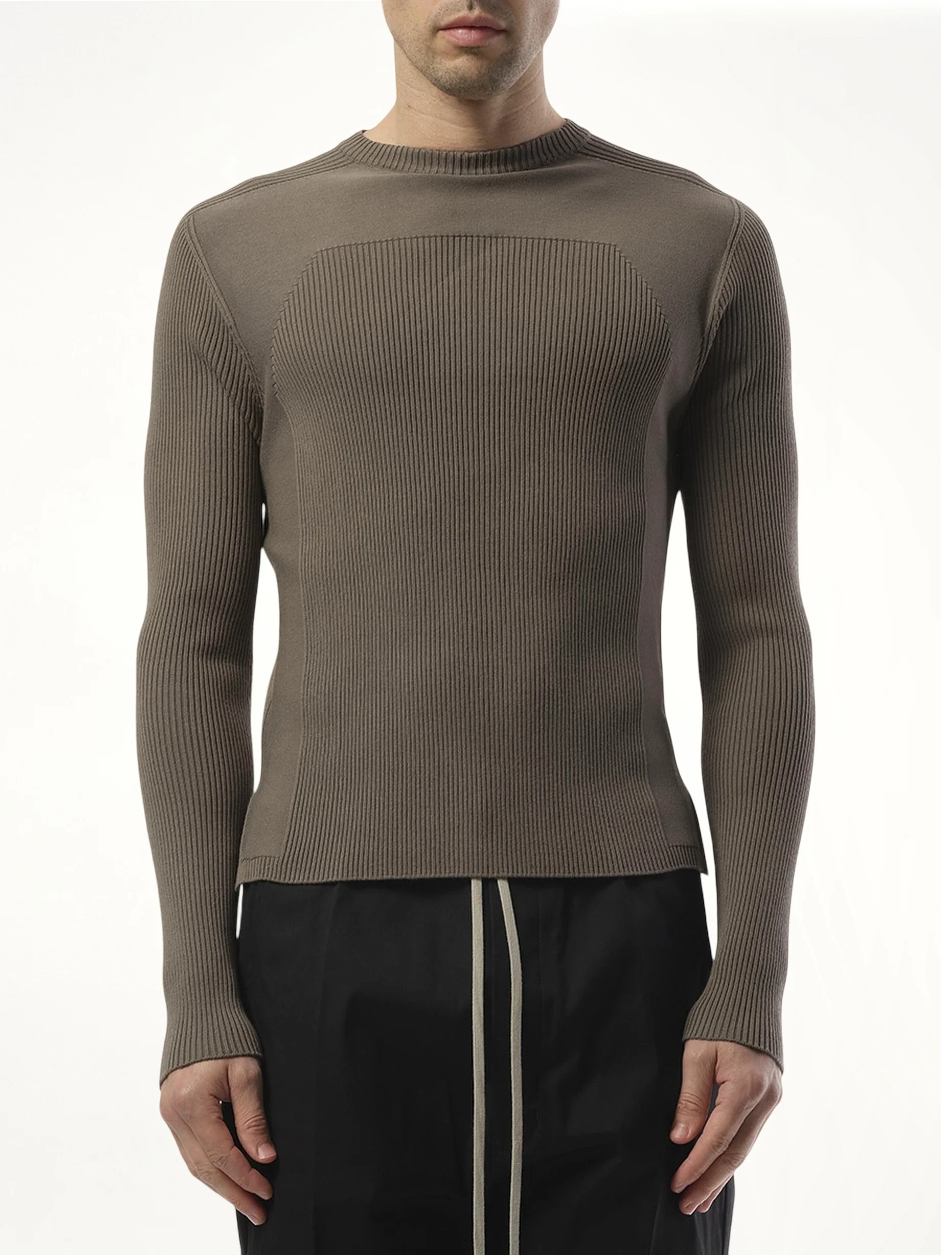 Ribbed Geo Sweater in Dust