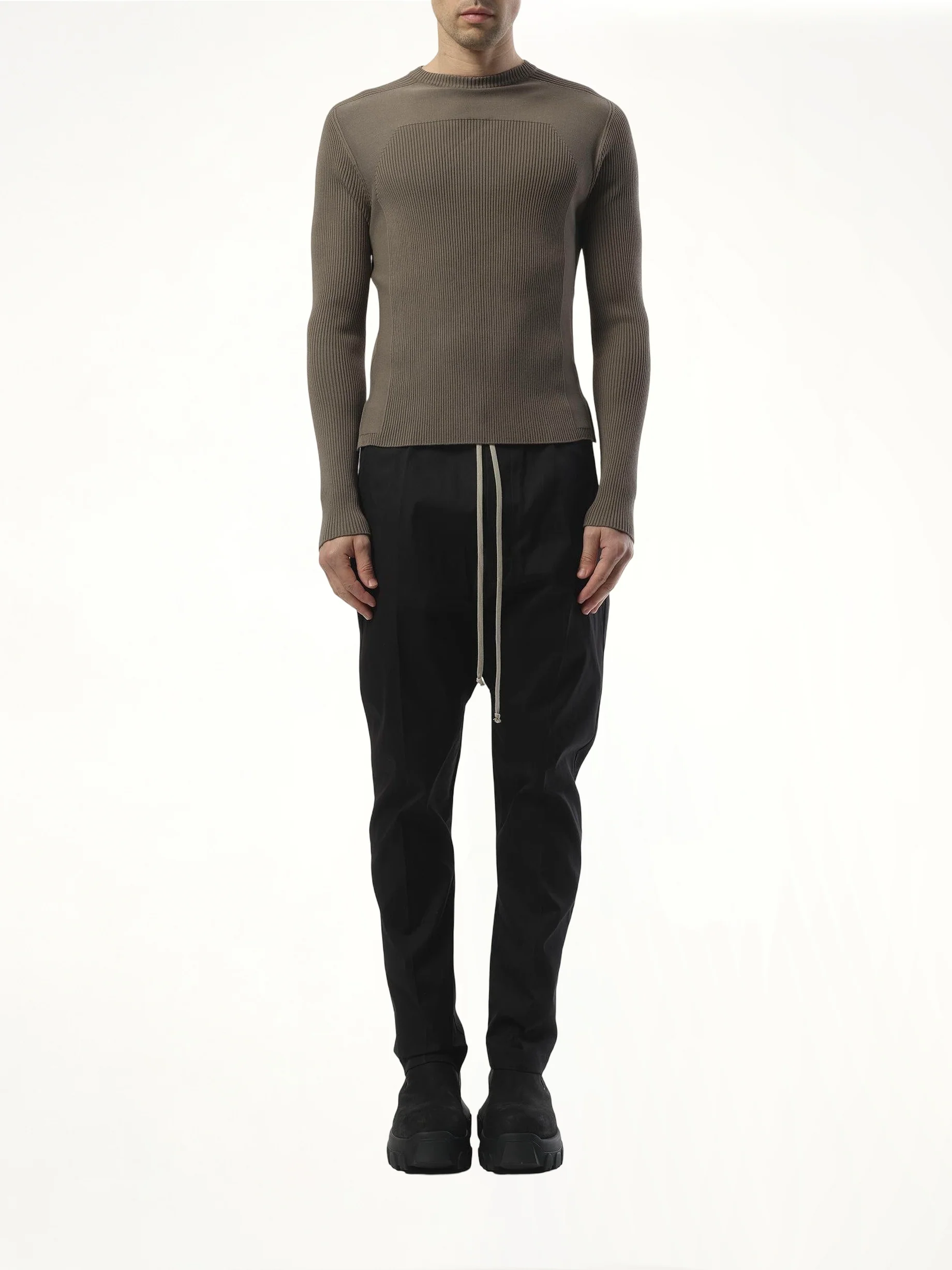 Ribbed Geo Sweater in Dust - Image 4