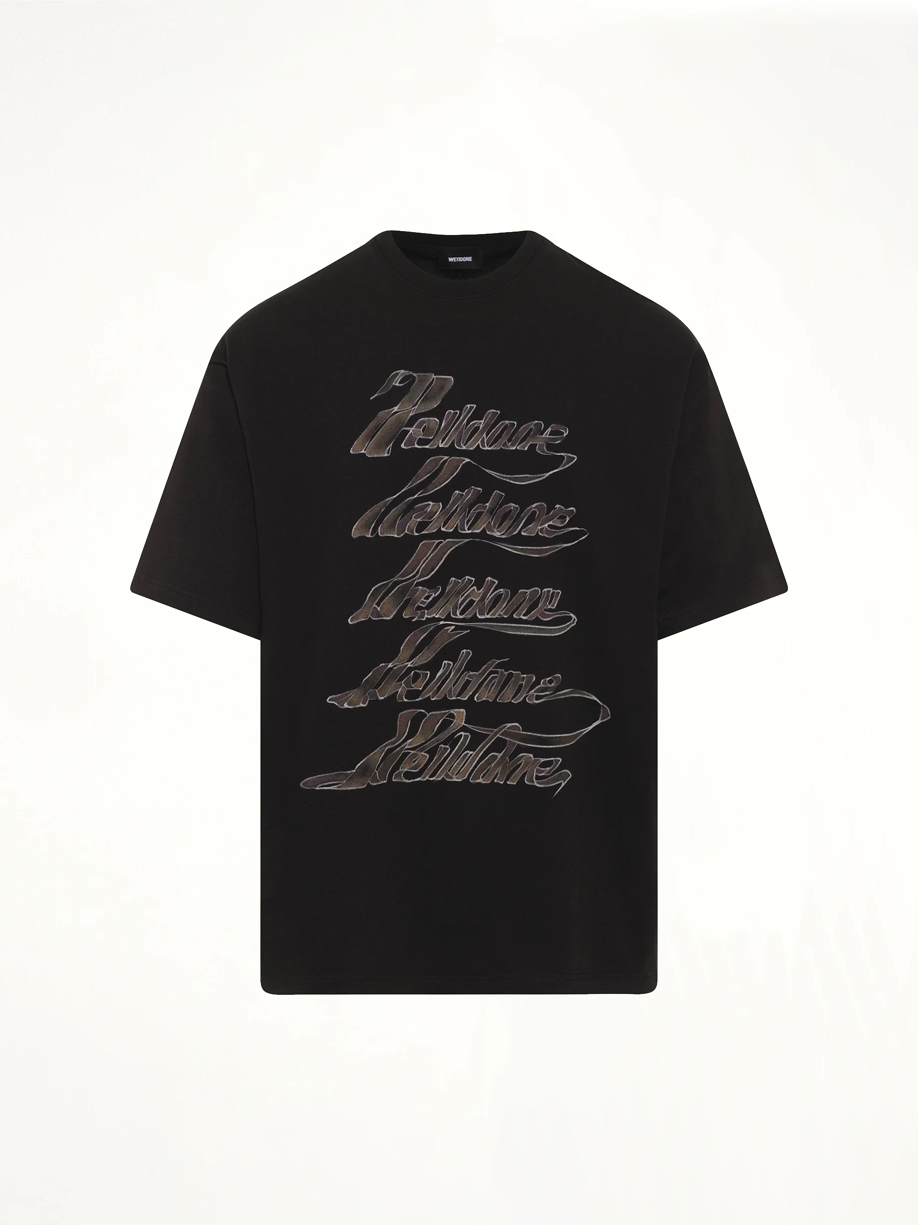 Ribbon Multi-Logo T-Shirt in Black - Image 2