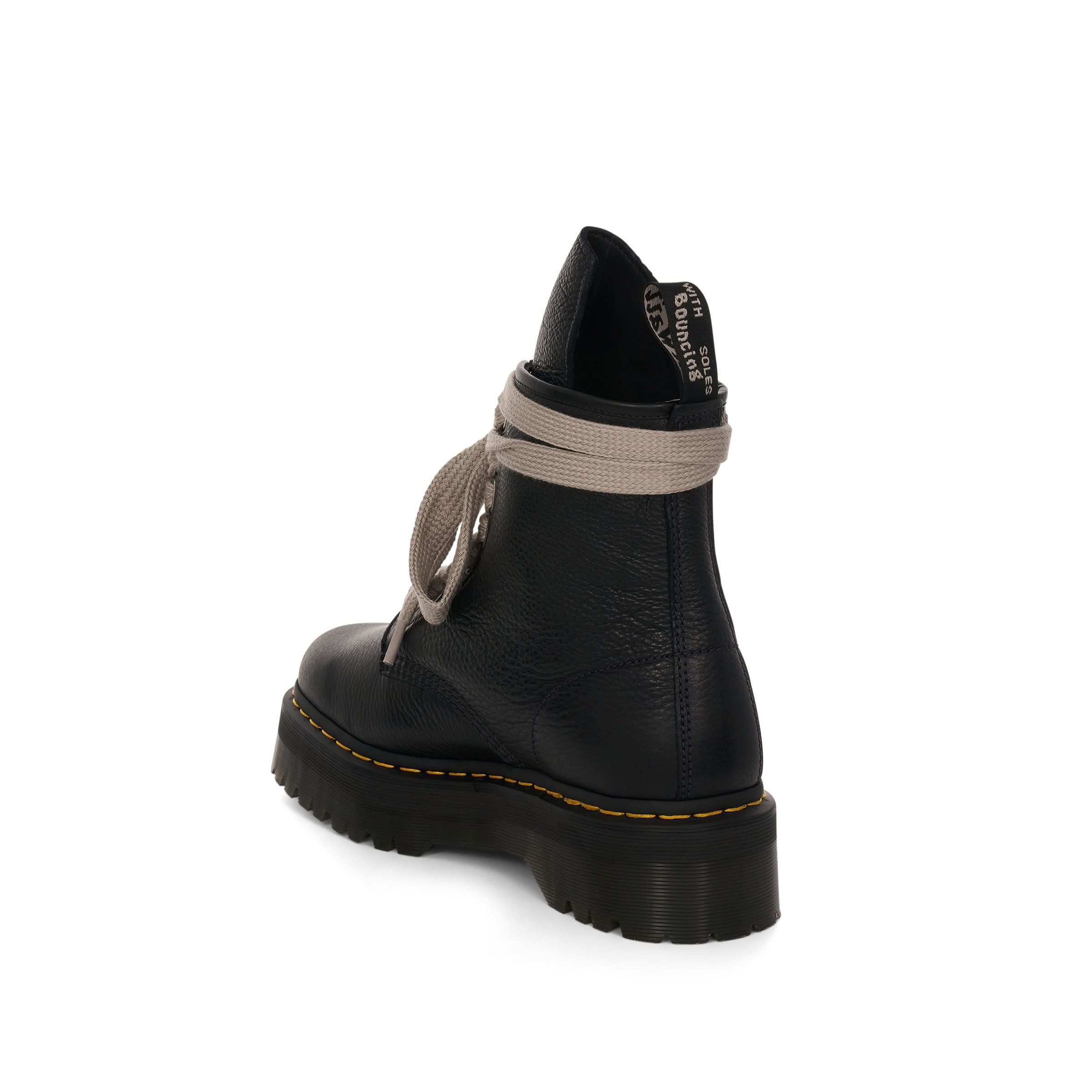 Rick Owens x Dr. Martens Quad Sole Jumbo Lace Boot in Black - Image 3