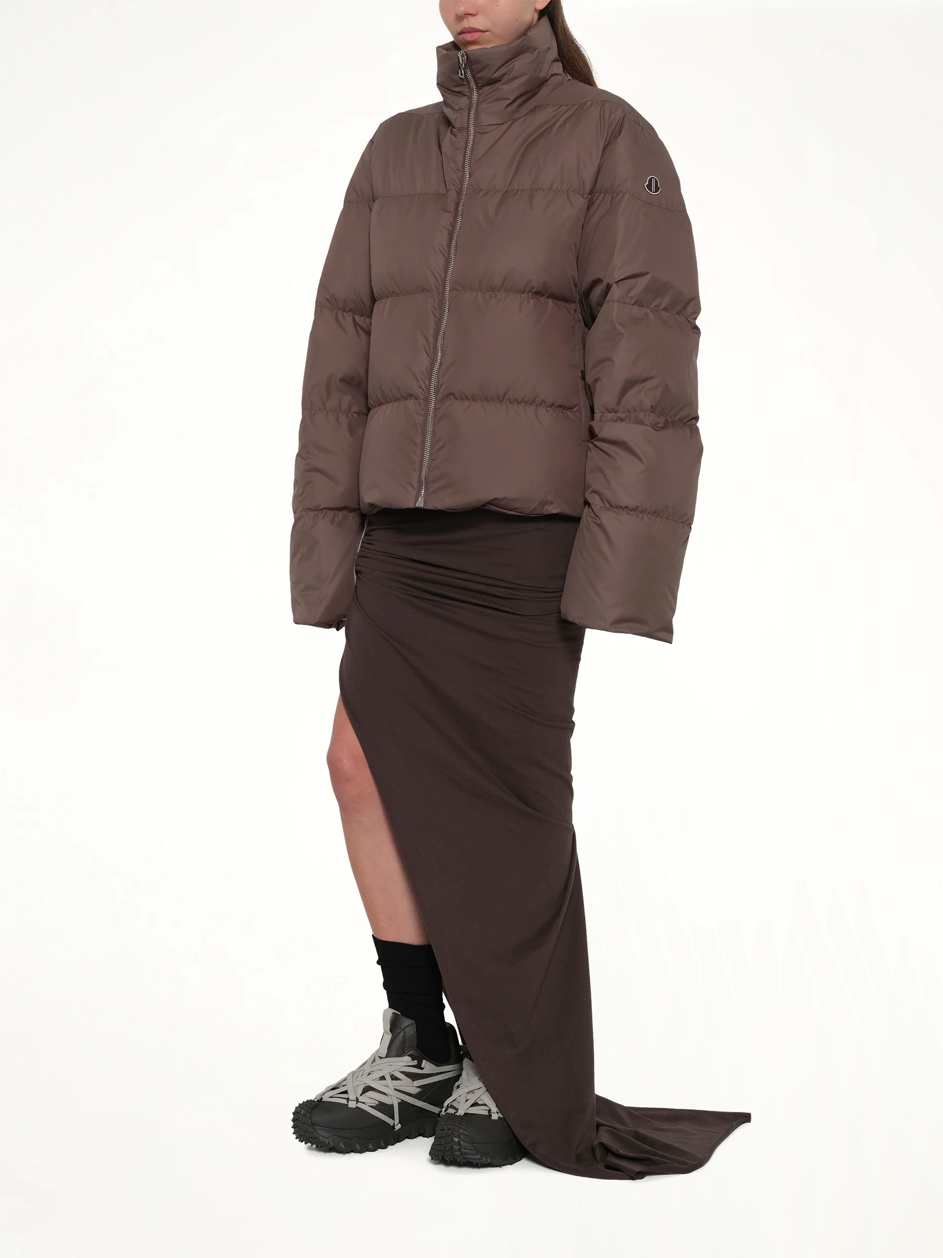 Rick Owens x Moncler Adjustable Skirt in Dark Dust - Image 4