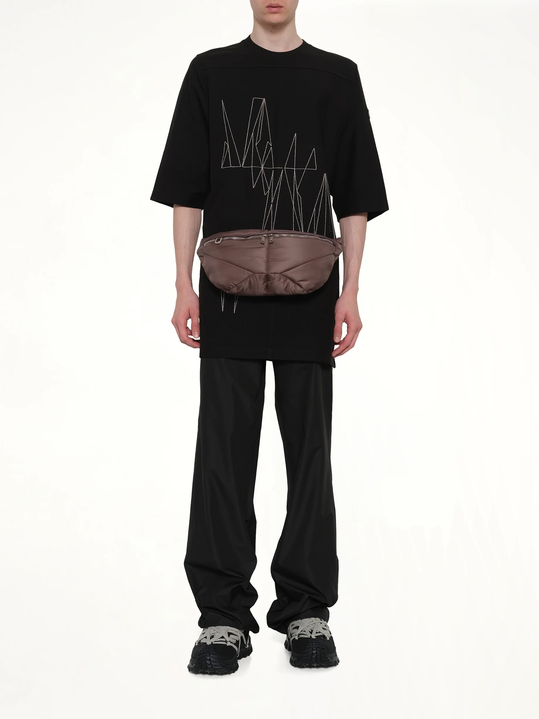 Rick Owens x Moncler Bumbag in Dark Dust - Image 4