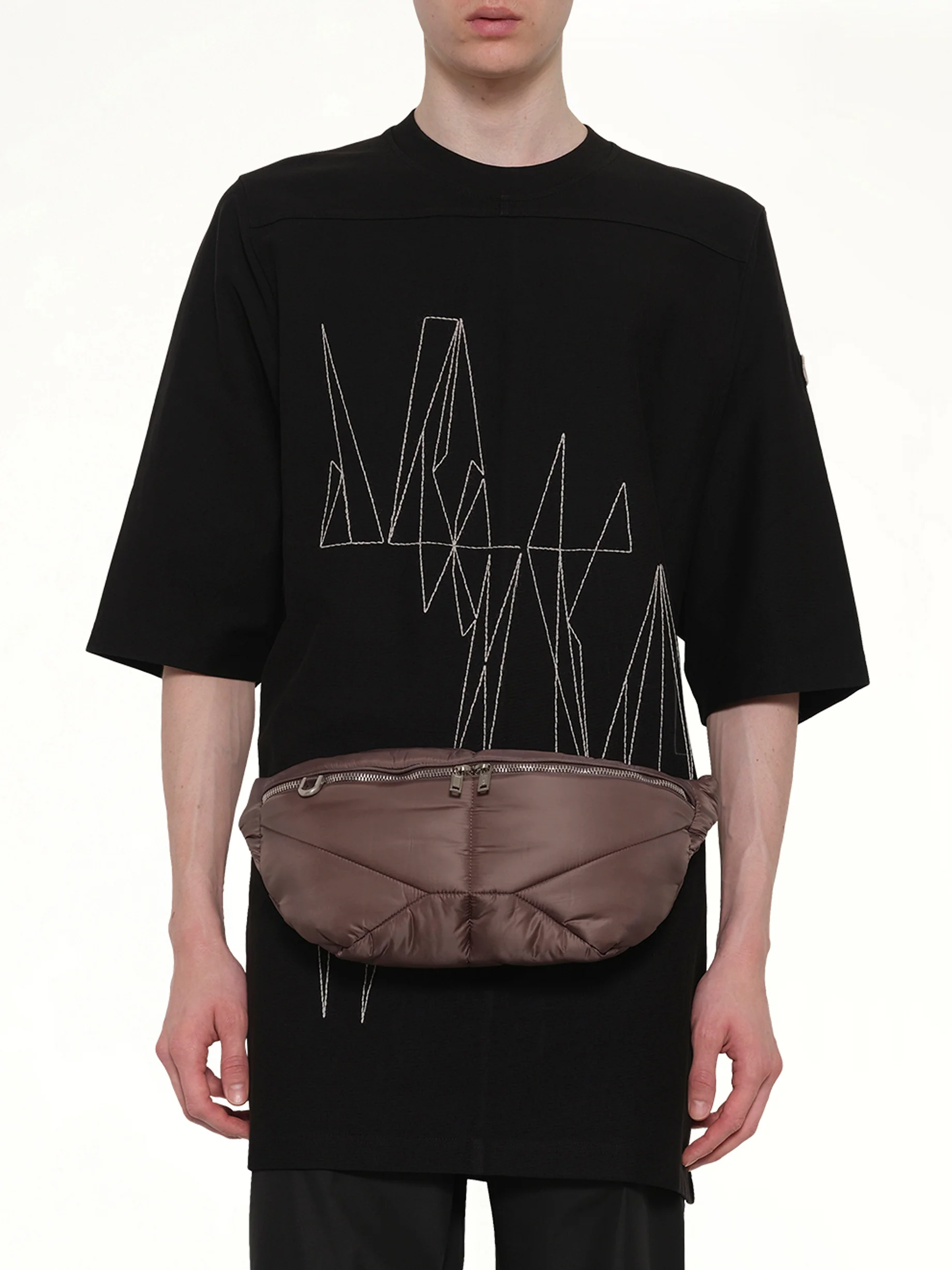 Rick Owens x Moncler Bumbag in Dark Dust - Image 7