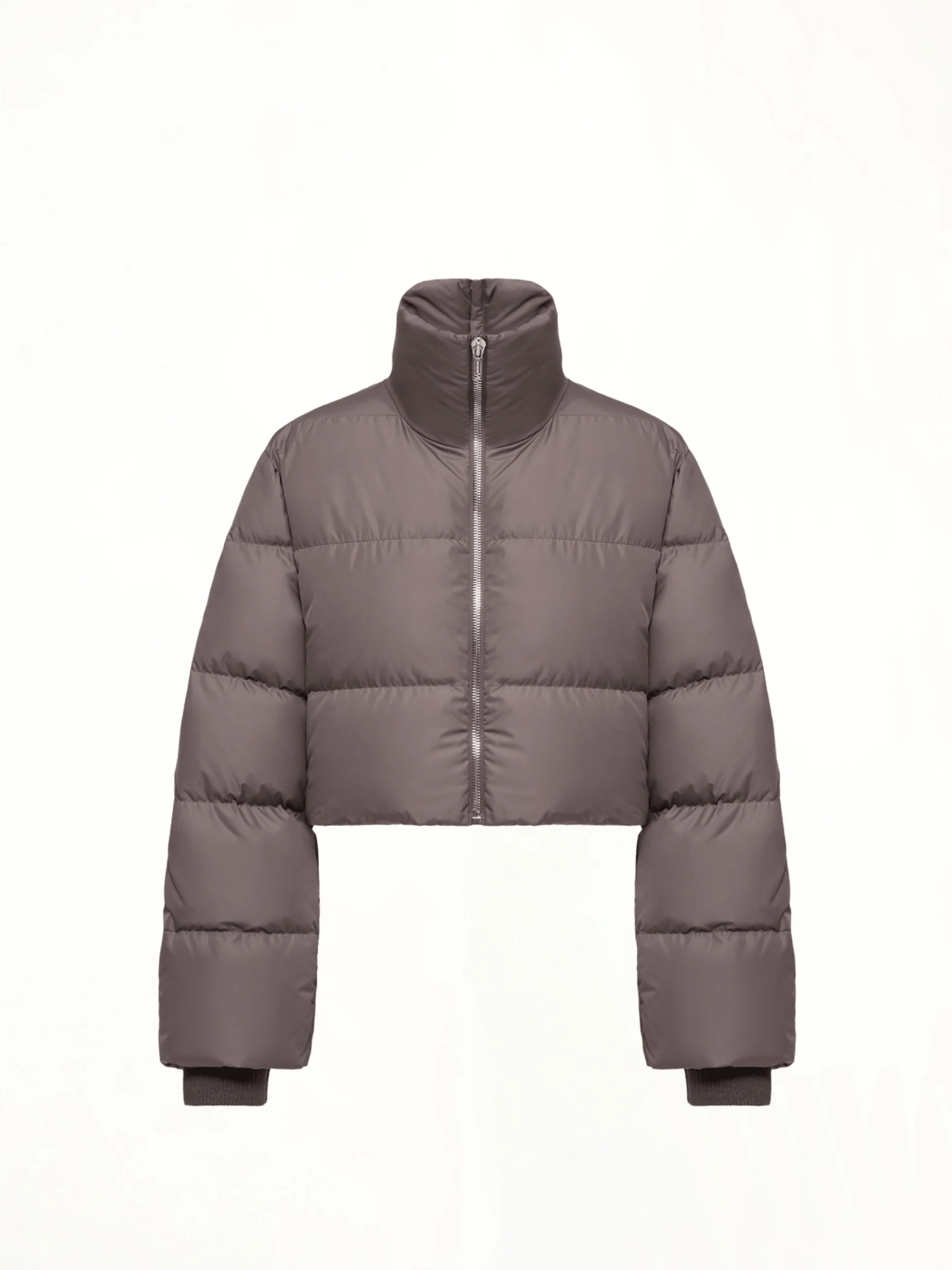 Rick Owens x Moncler Cropped Cyclopic Jacket in Dark Dust - Image 2