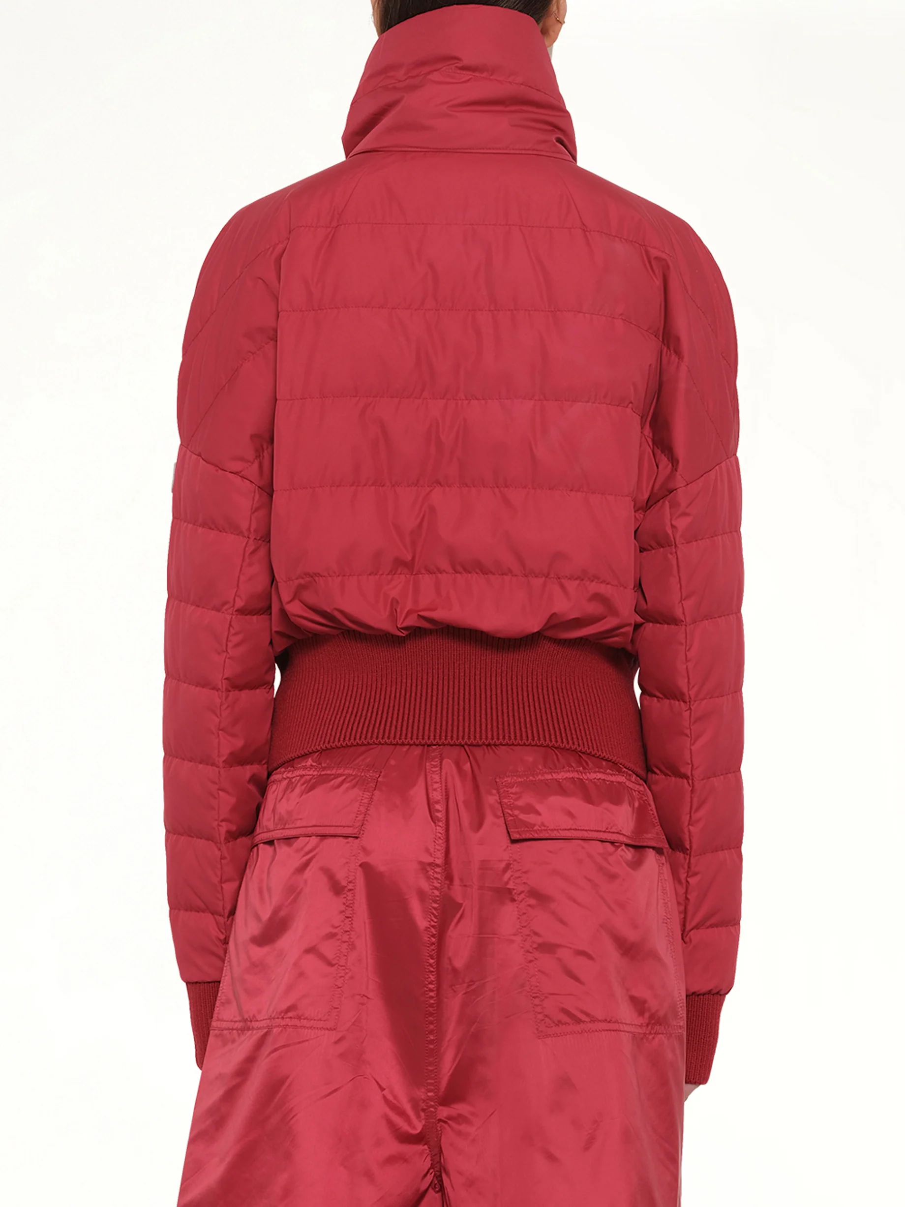 Rick Owens x Moncler Cropped Jacket in Carnelian - Image 5