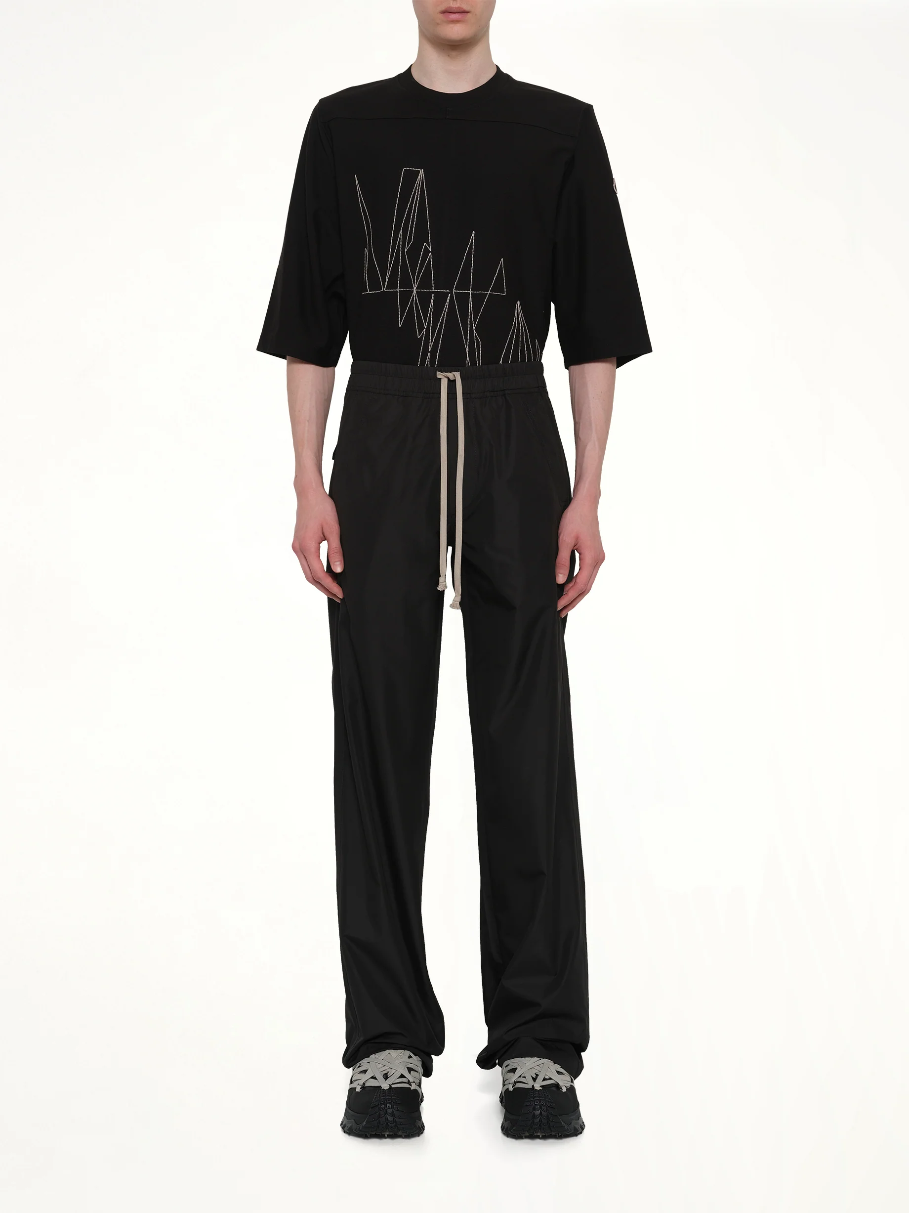 Rick Owens x Moncler Drawstring Pants in Black - Image 7