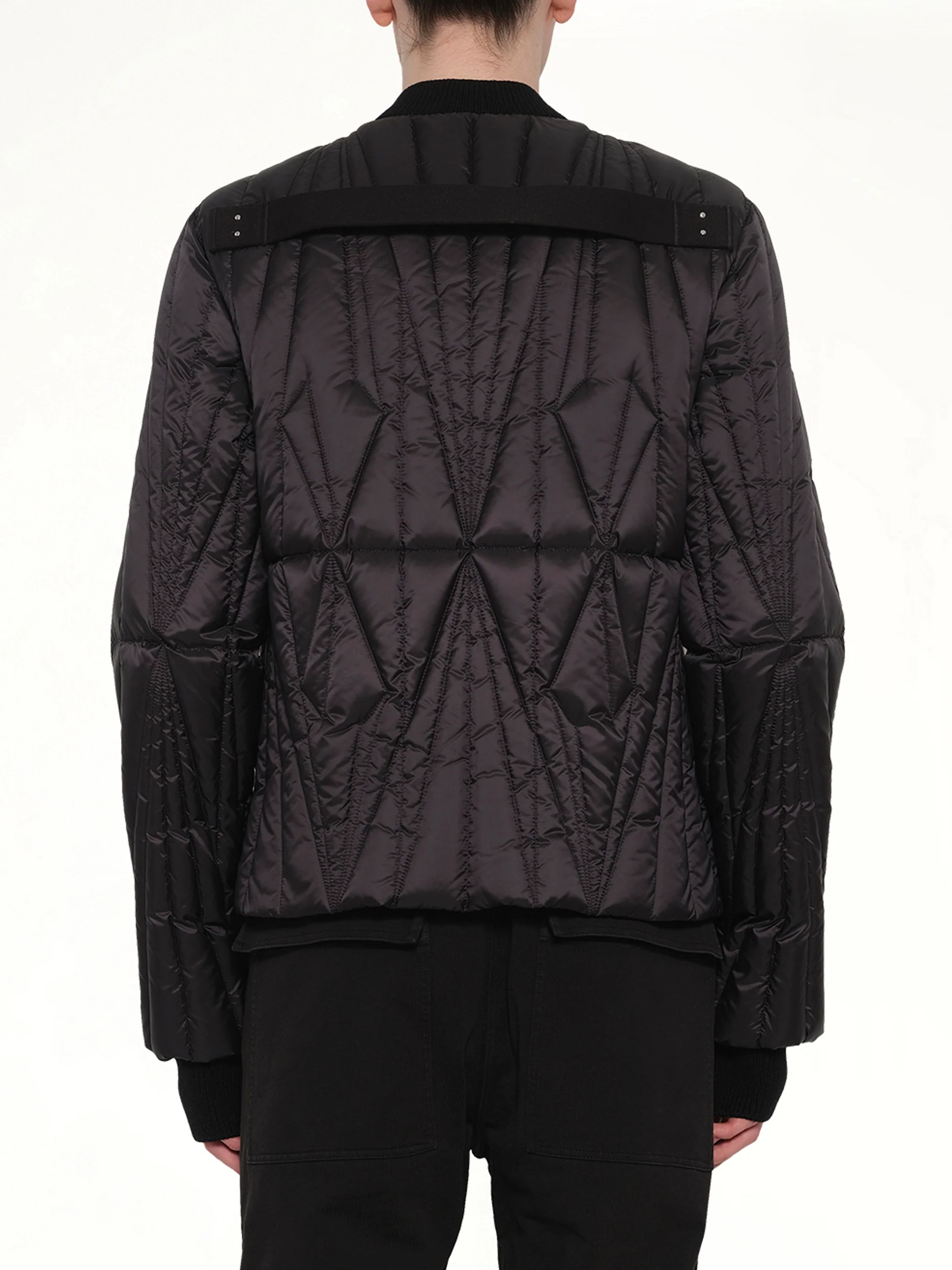 Rick Owens x Moncler Geocamo Flight Jacket in Black - Image 5