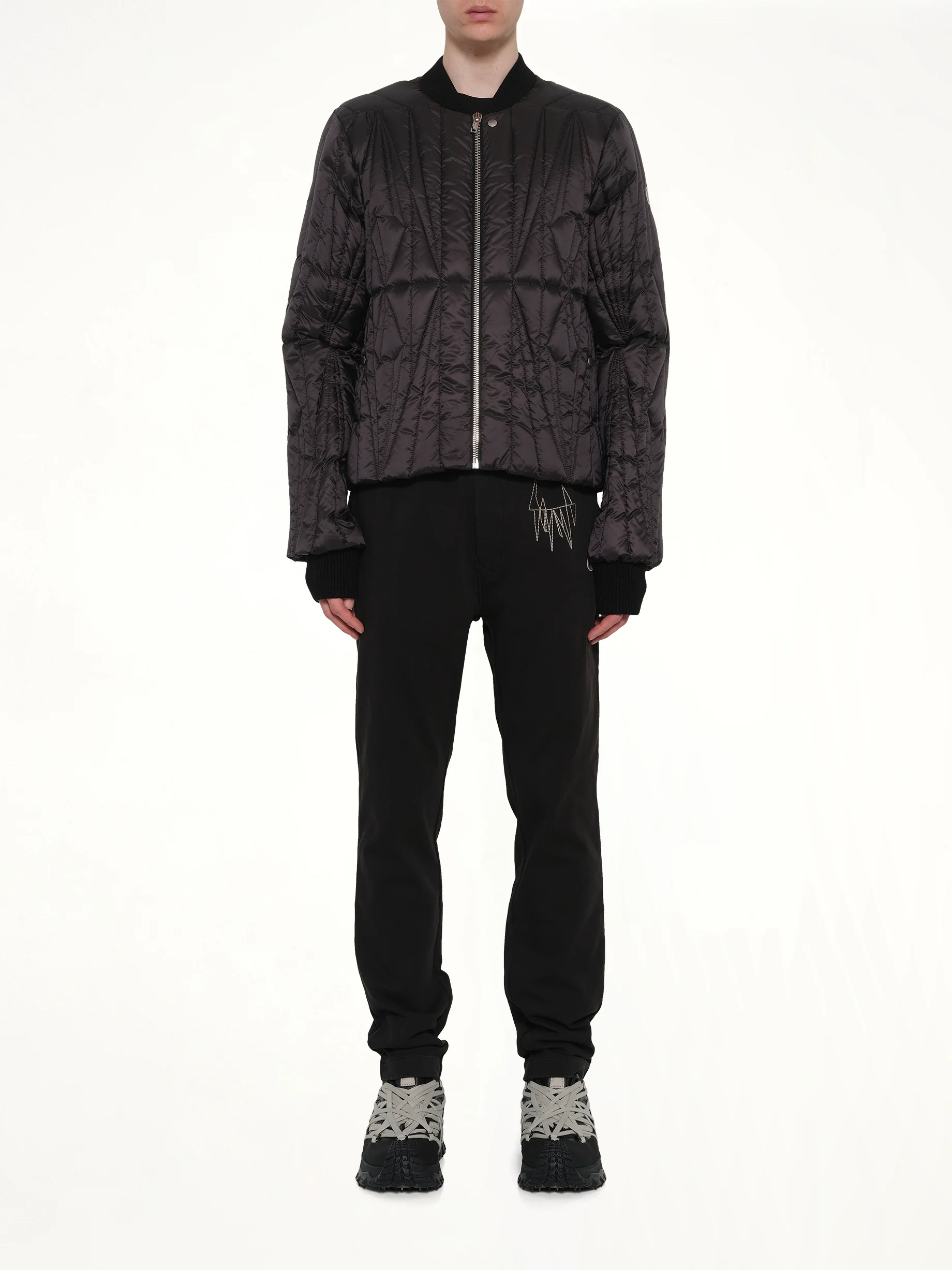 Rick Owens x Moncler Geocamo Flight Jacket in Black - Image 7