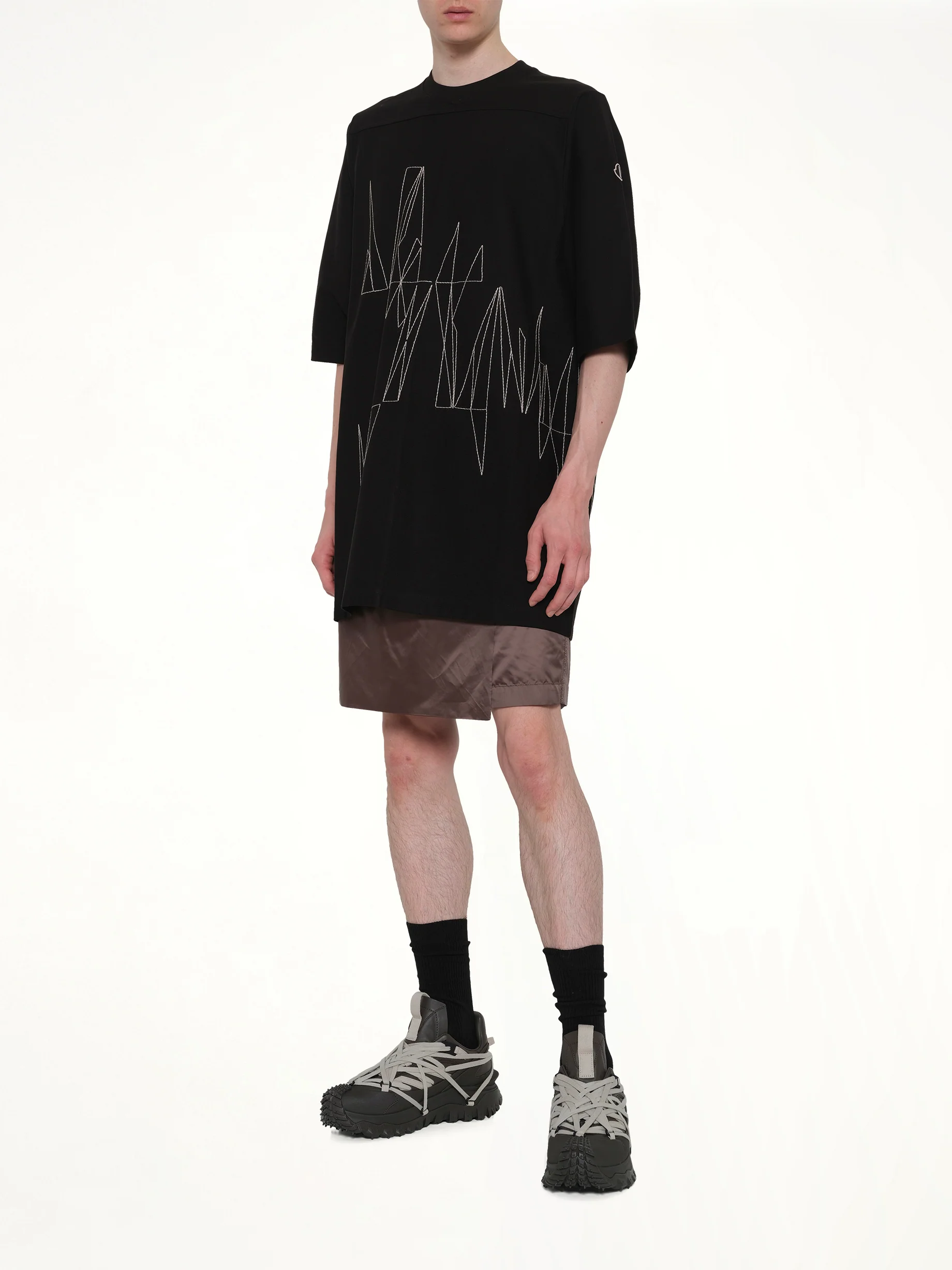 Rick Owens x Moncler Jumbo SS T in Black - Image 4