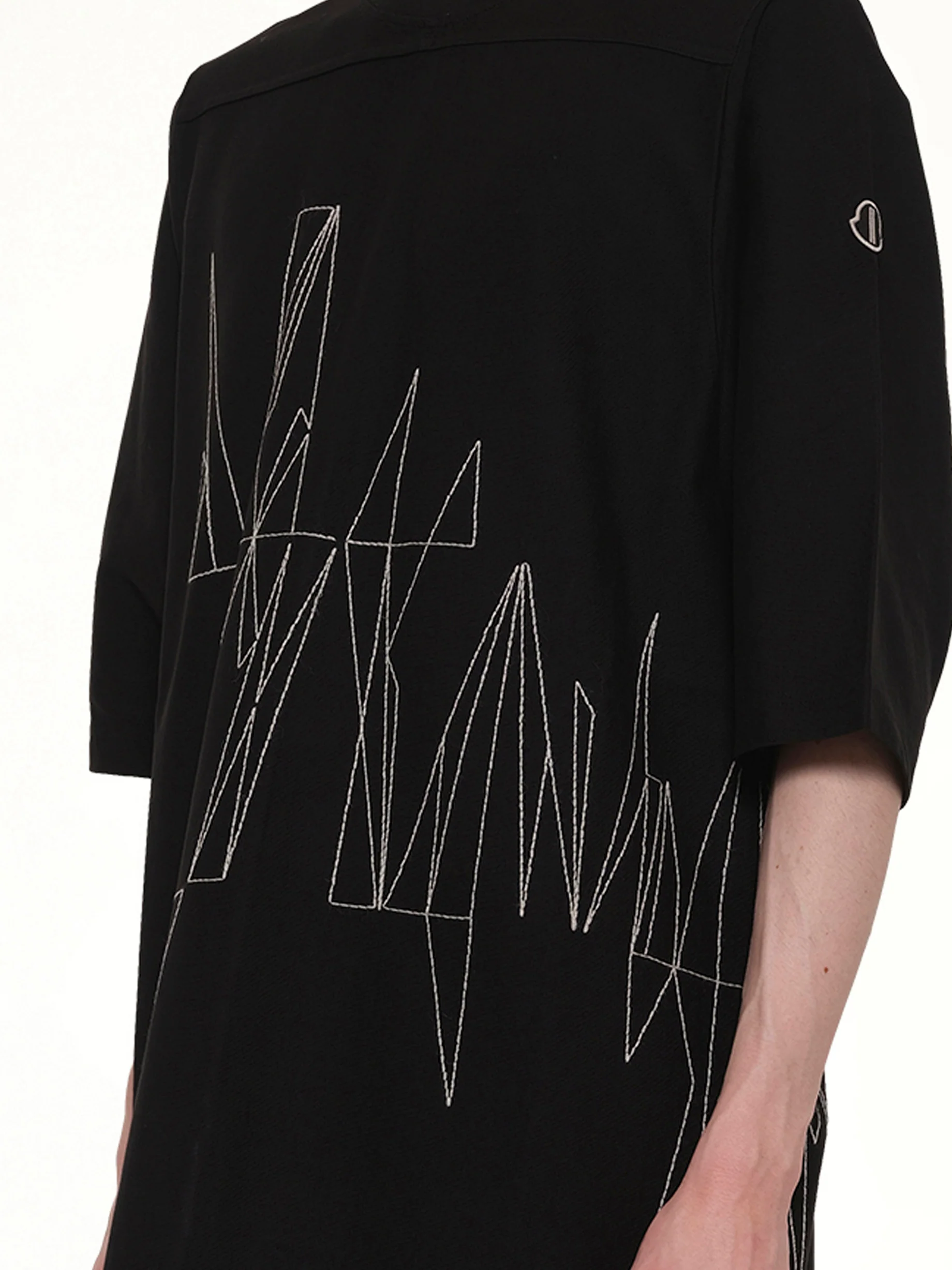 Rick Owens x Moncler Jumbo SS T in Black - Image 6
