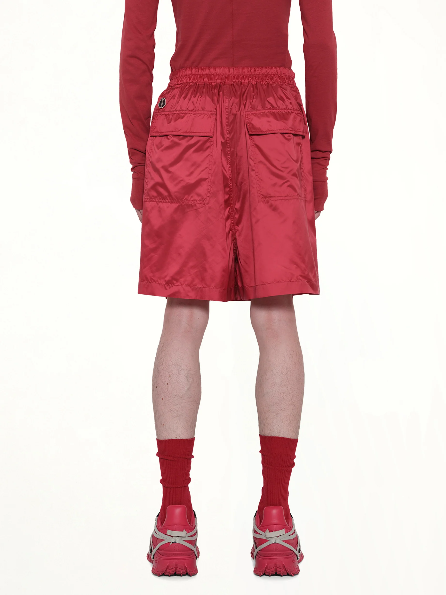 Rick Owens x Moncler Kiltshorts in Carnelian - Image 5